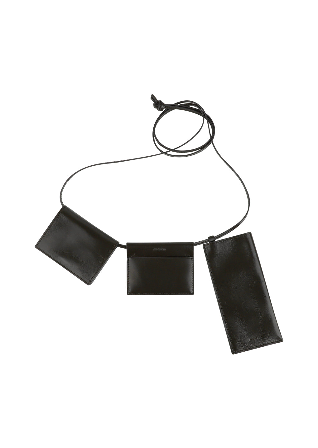 AMOMENTO SLIM LEATHER BELT BAG