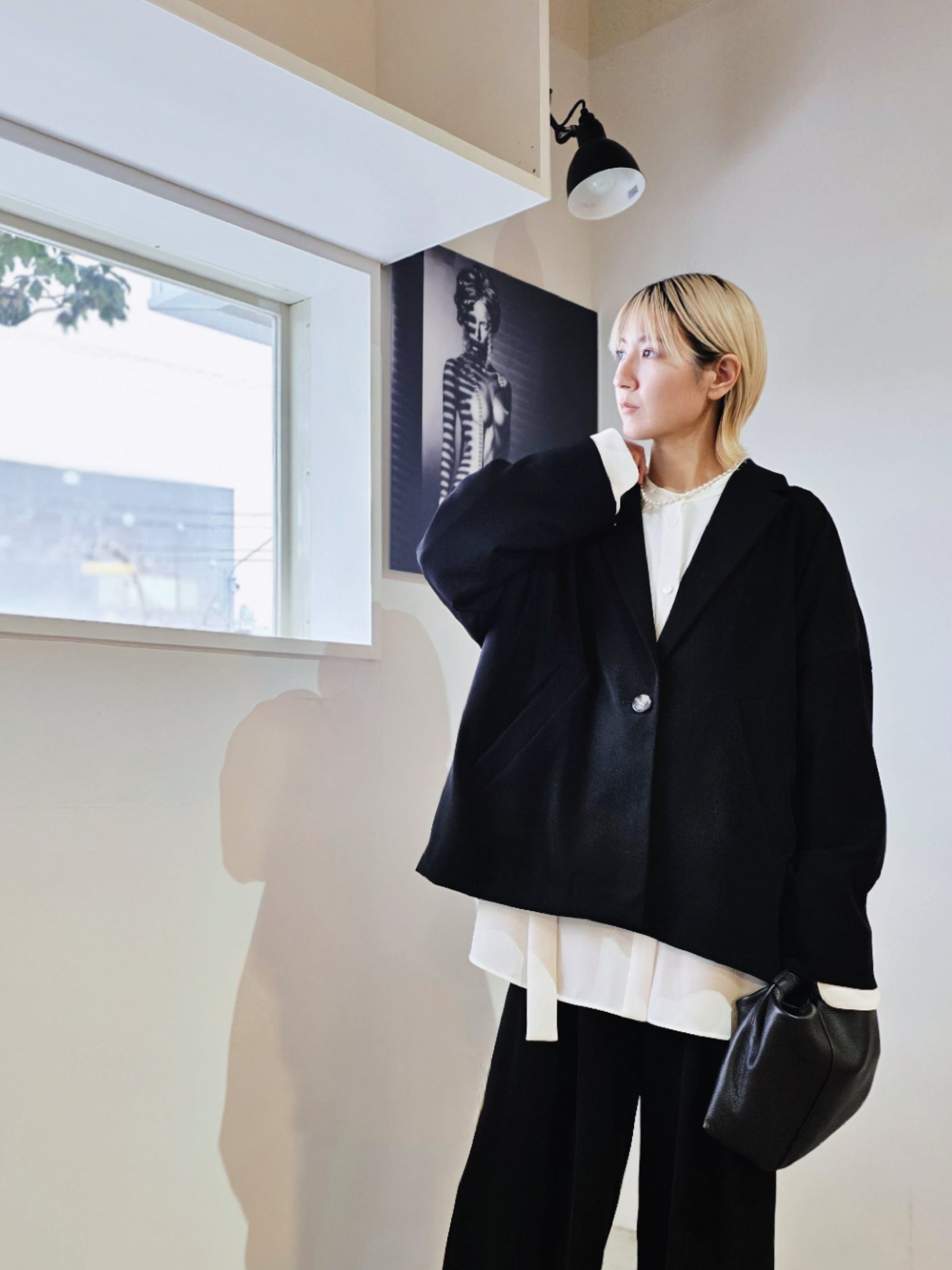 ENFOLD WIDE BOX TAILORED-JACKET