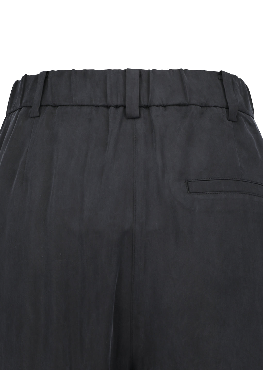 AMOMENTO CUPRO TWO TUCK WIDE PANTS
