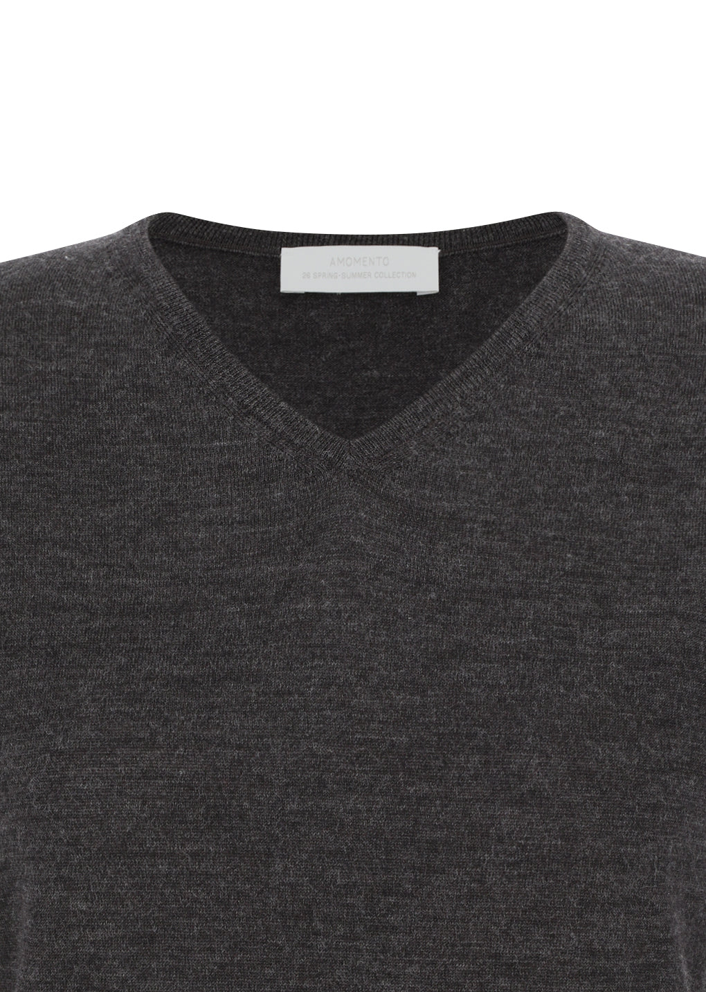 AMOMENTO WOOL V-NECK KNIT