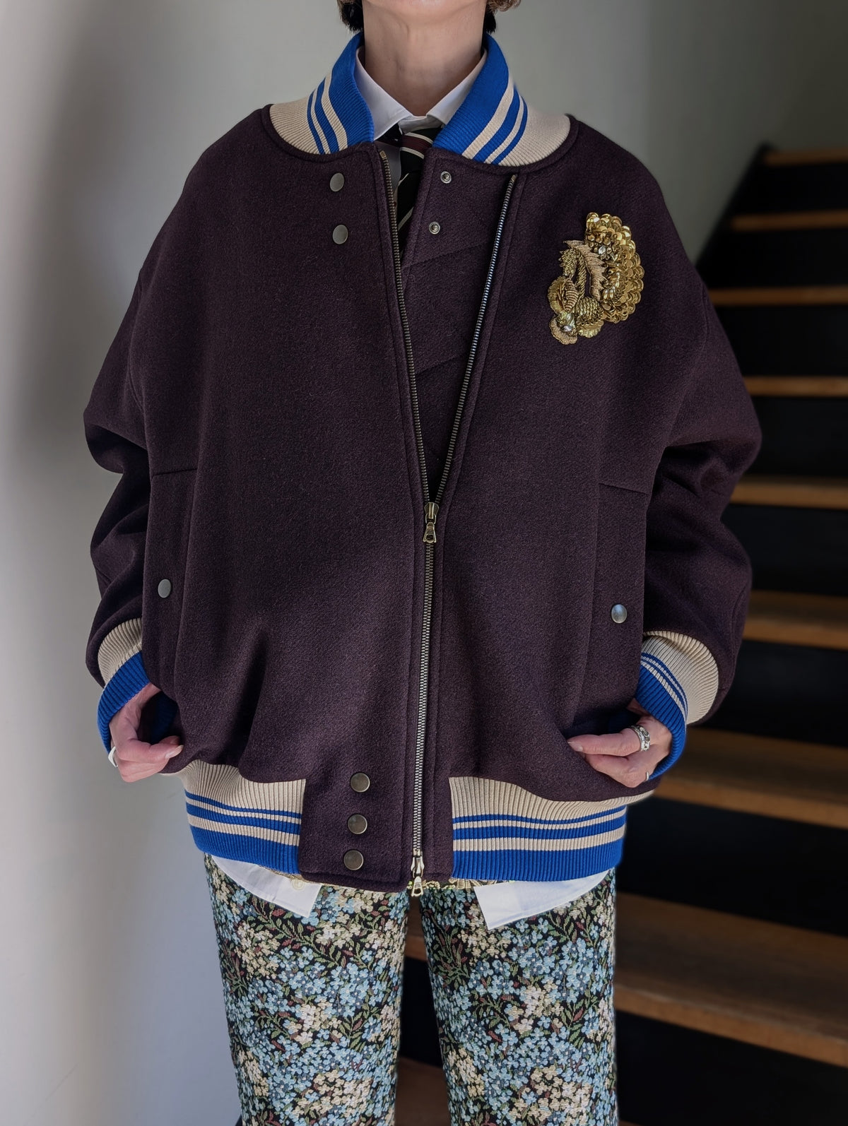 DRIES VAN NOTEN【262-010516】VALDI EMB BIS 4216 W.W.JACKET
