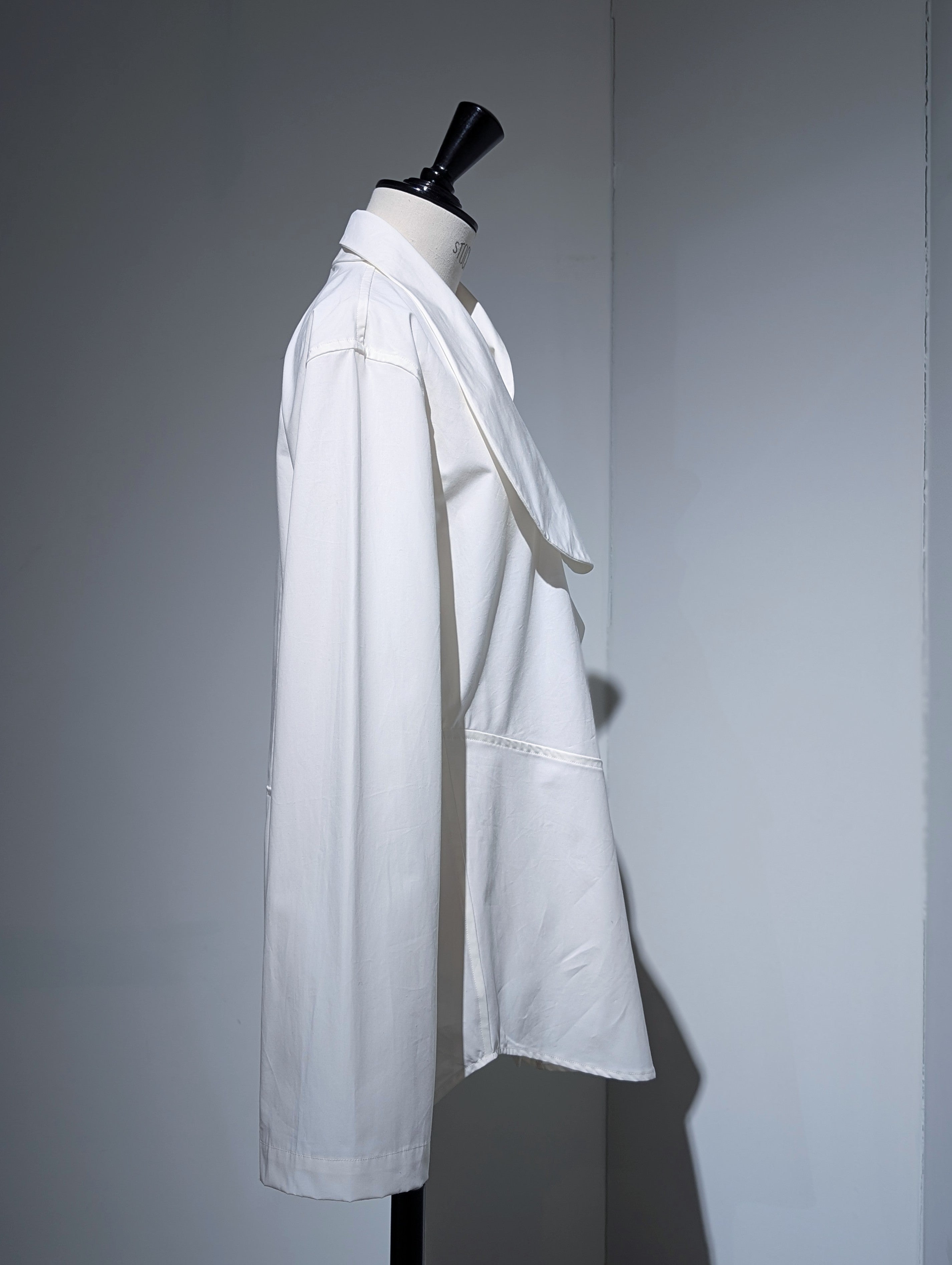 AEHRR 【Draping Flower Shawl Collar shirt】