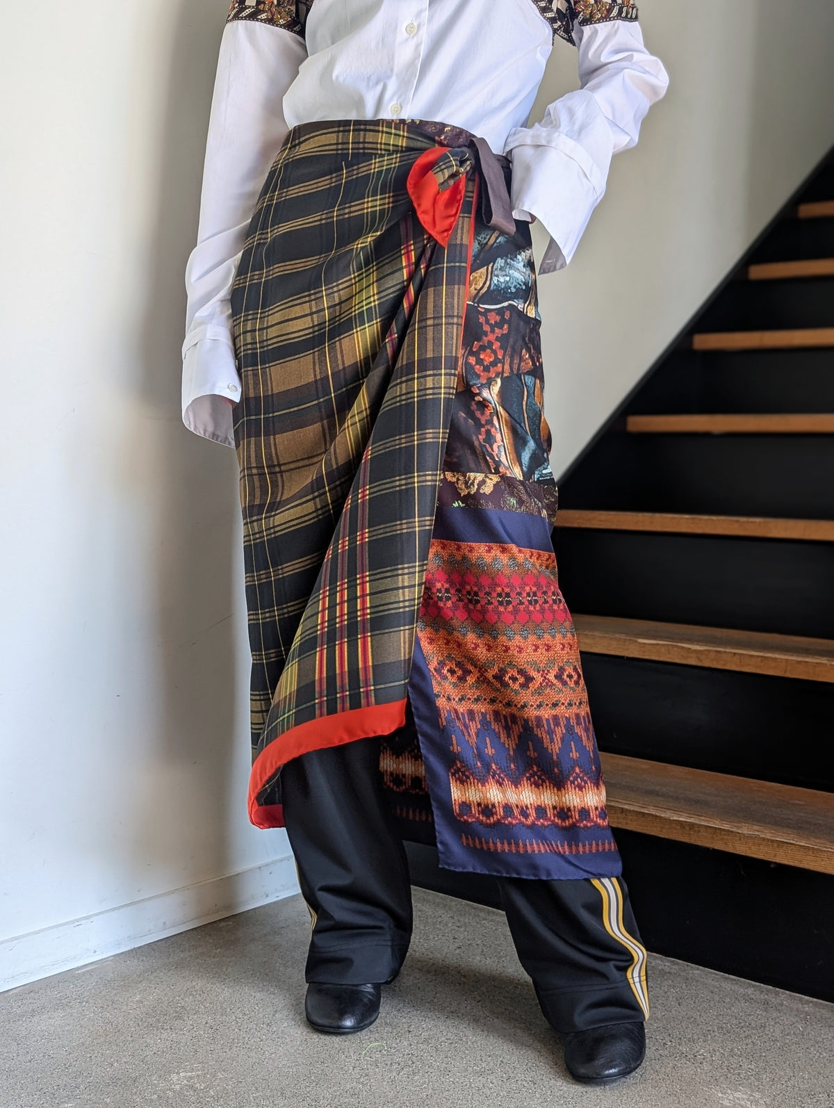 DRIES VAN NOTEN【262-010804】SCARFY LONG 4058 W.W.SKIRT