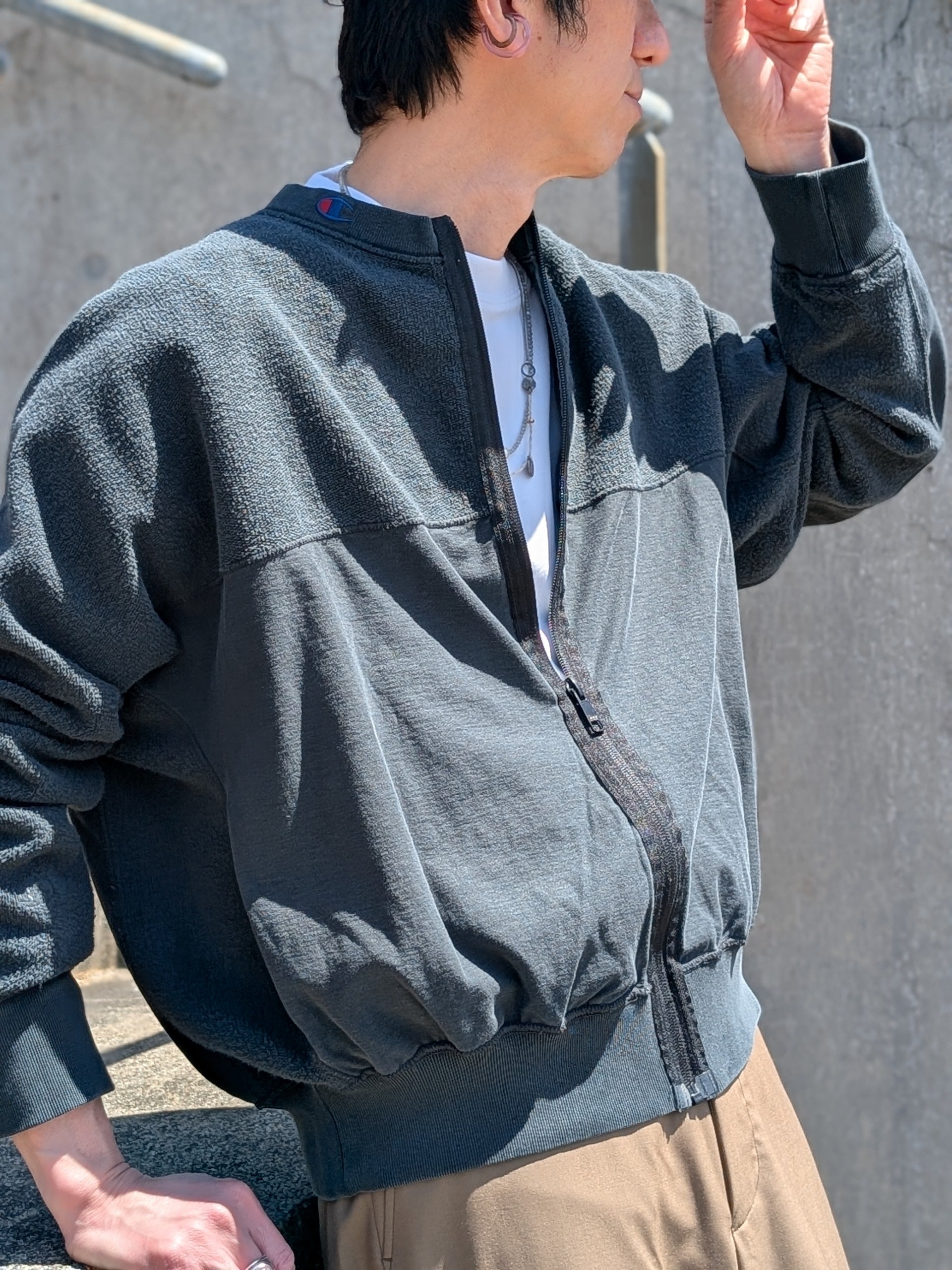 N.HOOLYWOOD × Champion C8-D020 REVERSIBLE CARDIGAN