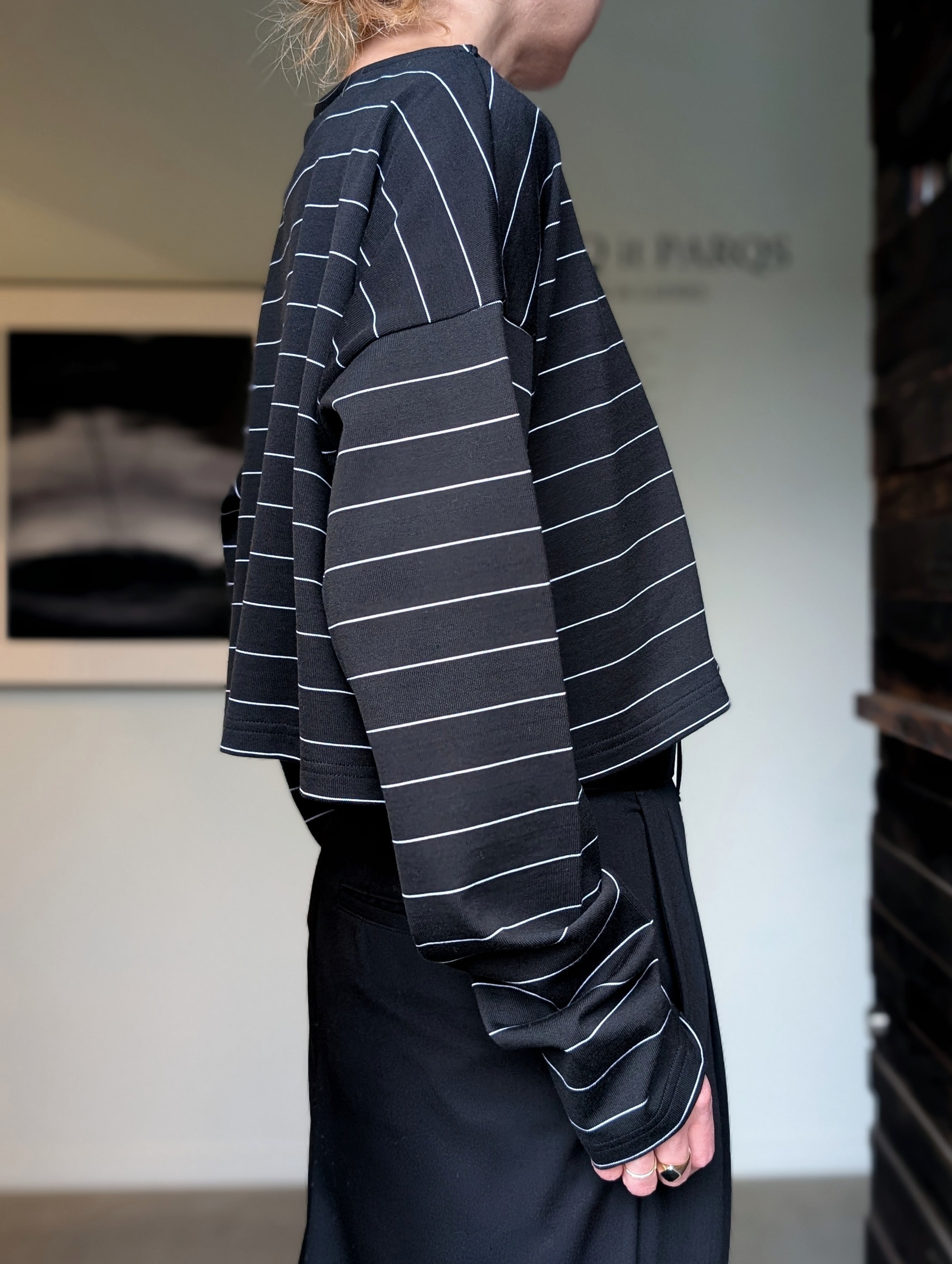 SEEALL SAW63 TS906(MM-003) CROPPED LS T-SHIRTS