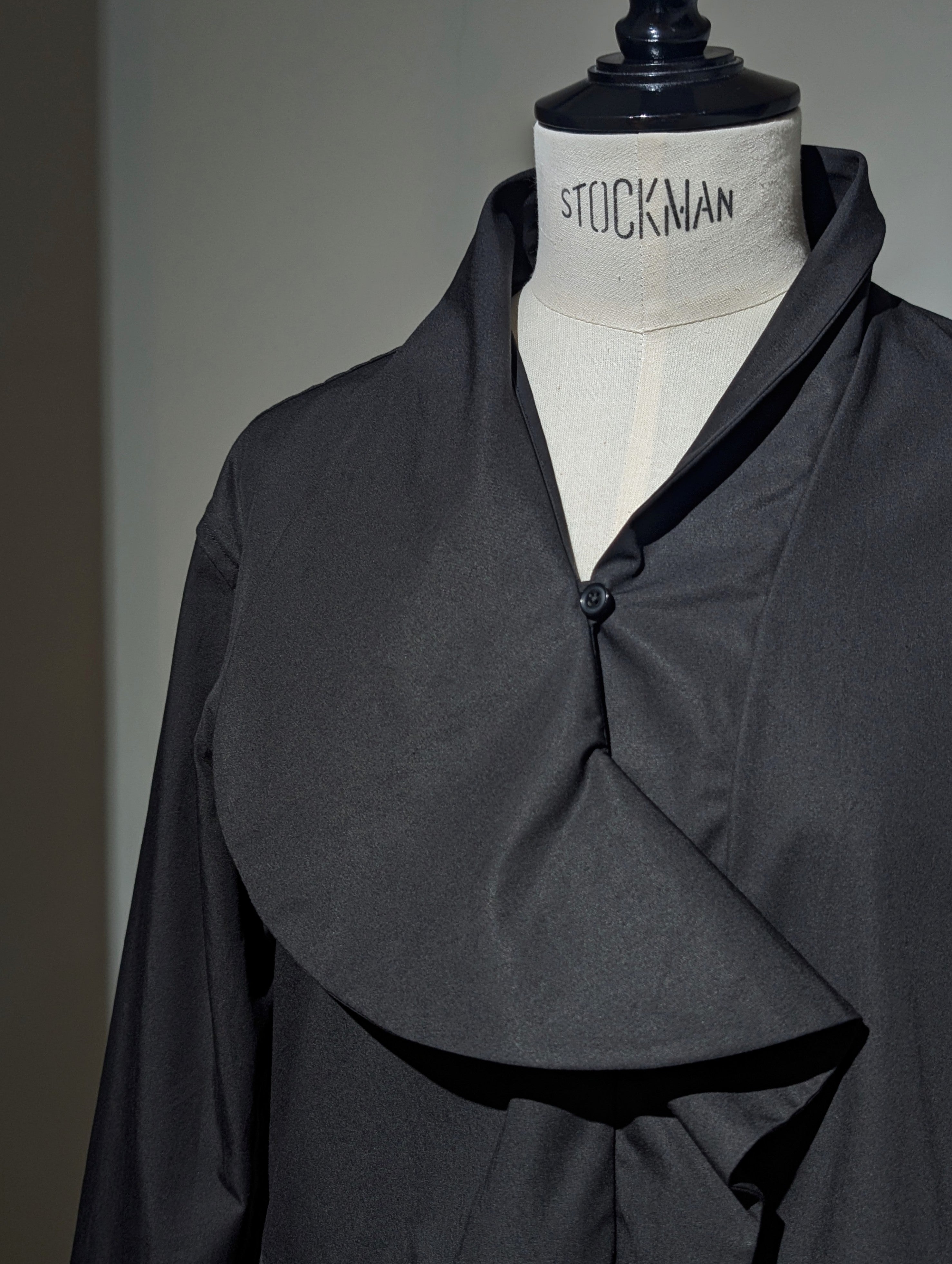 AEHRR 【Draping Flower Shawl Collar shirt】