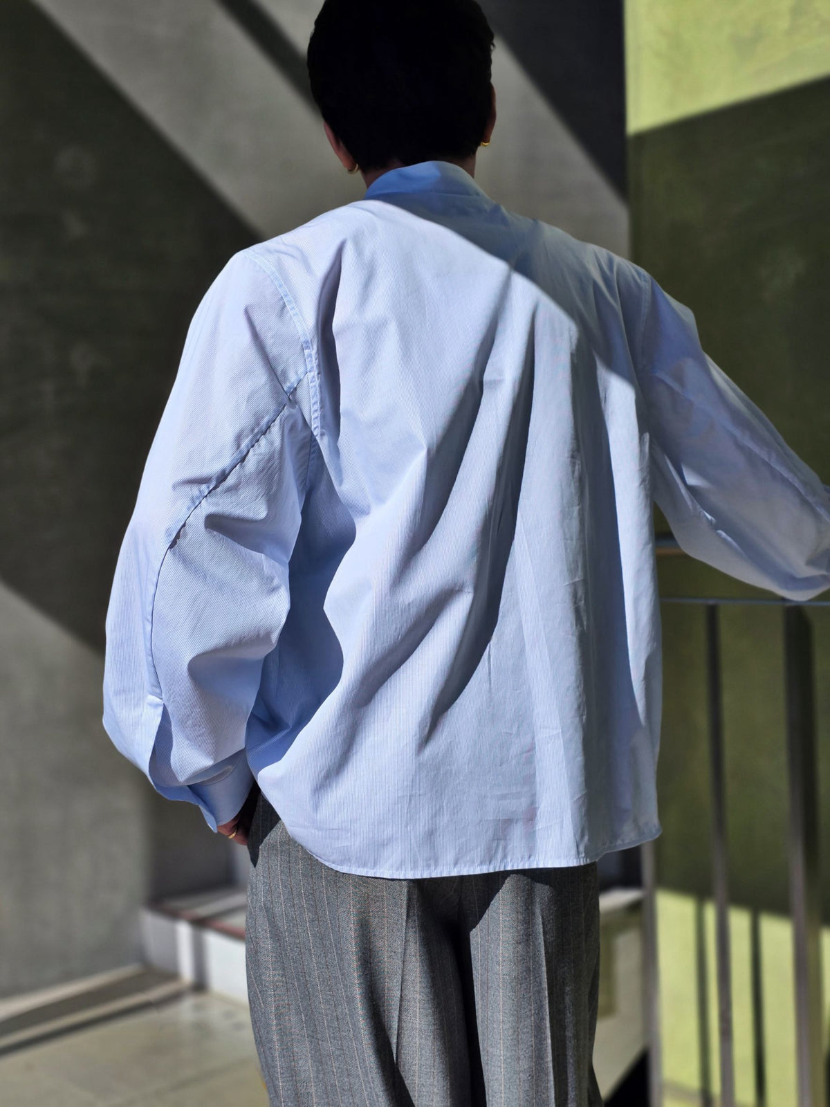 HED MAYNER HMMD60061A STANDCOLLAR FLAP SHIRT