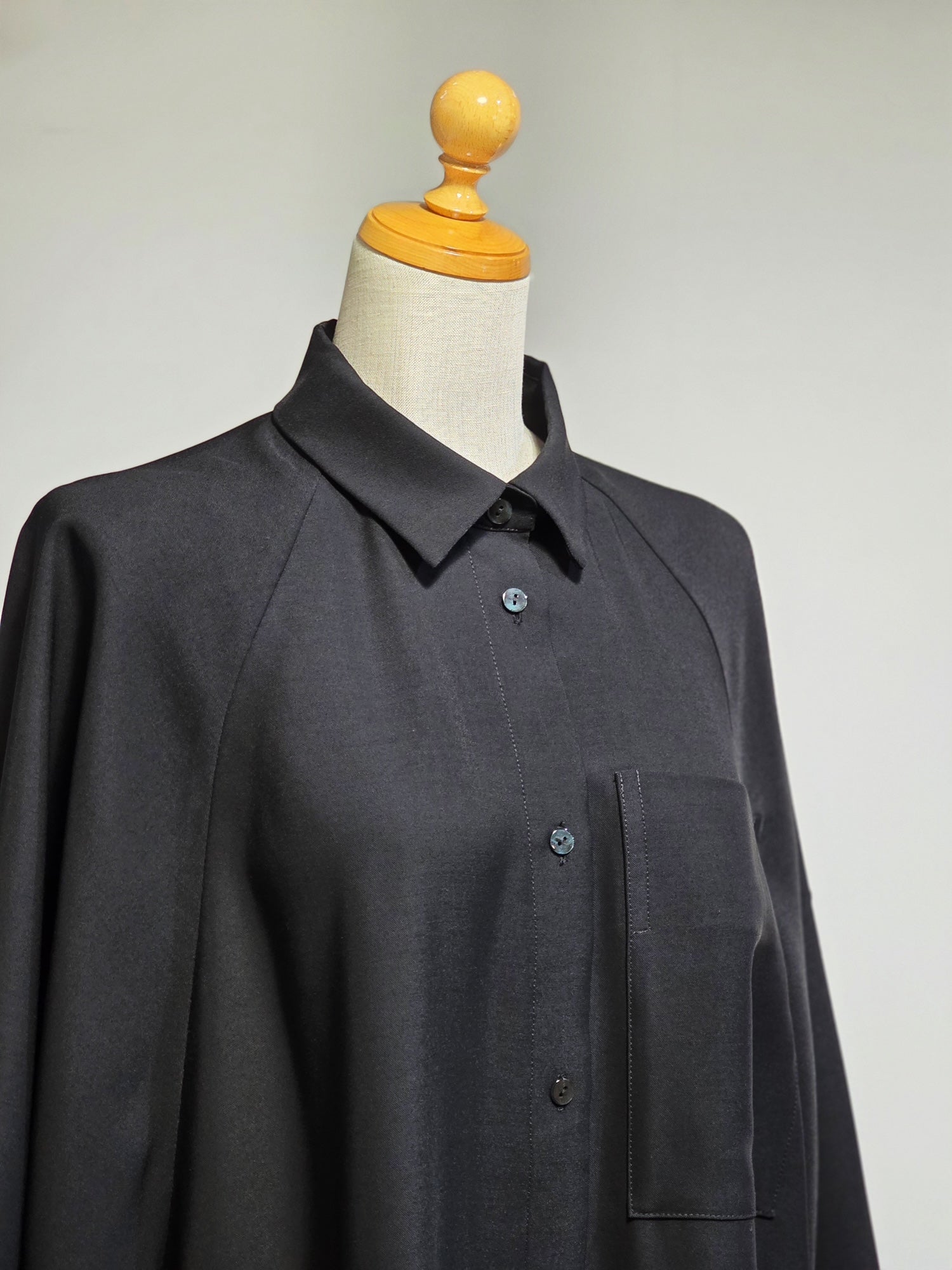 ENFOLD CIRCLE TUCK DRESS