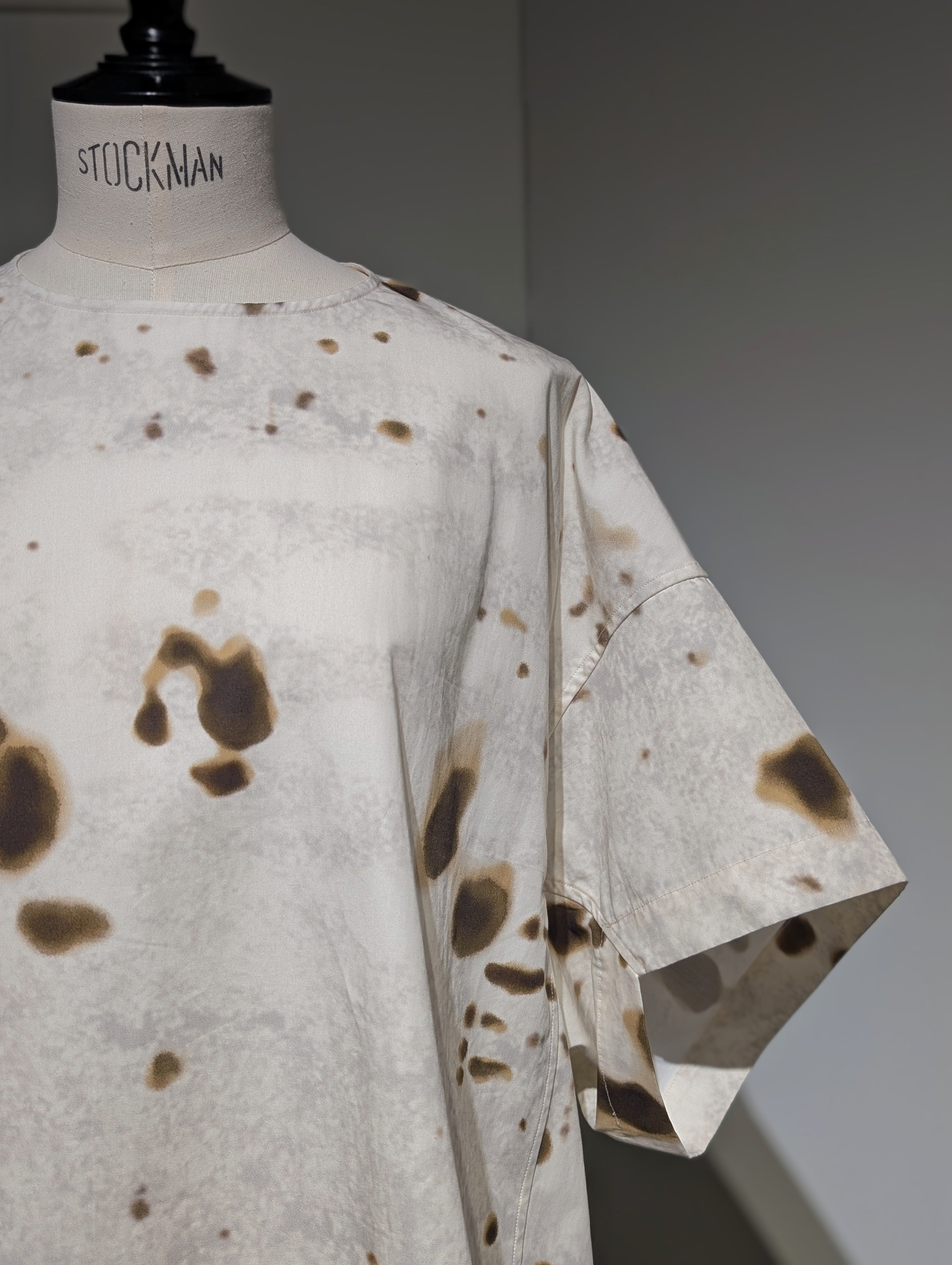 AEHRR 【Draping Pullover Print Shirt】