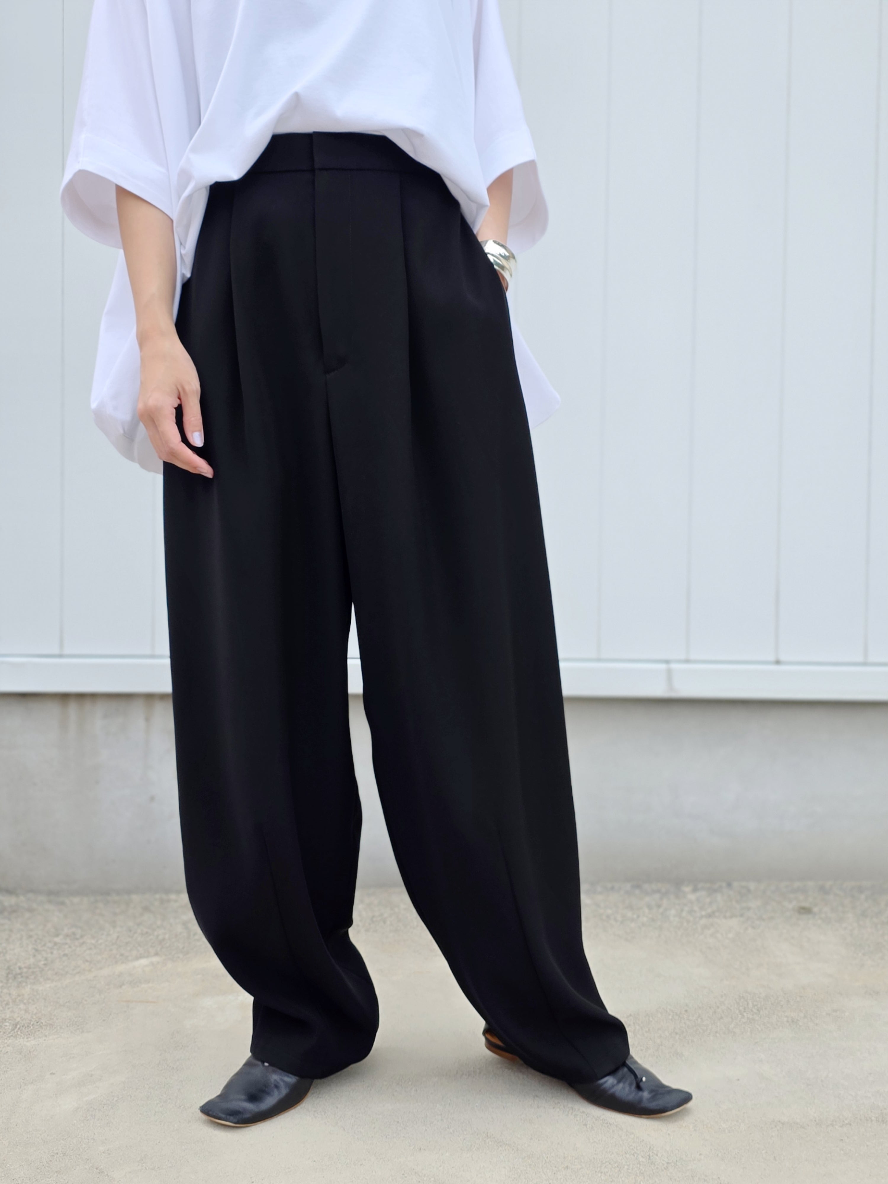 ENFOLD PEツイル FORM TROUSER