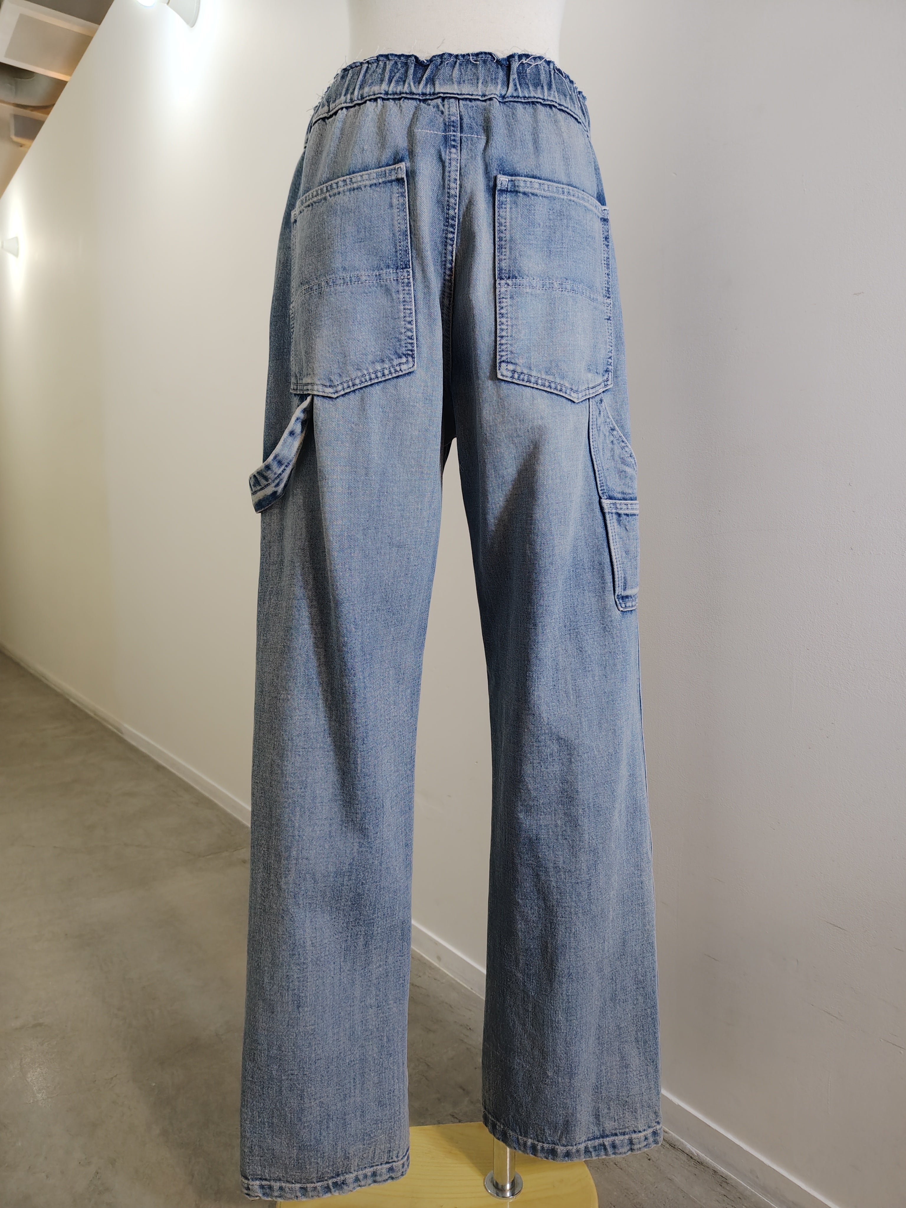 MM⑥ S52KA0578 ワイドレッグデニムパンツ