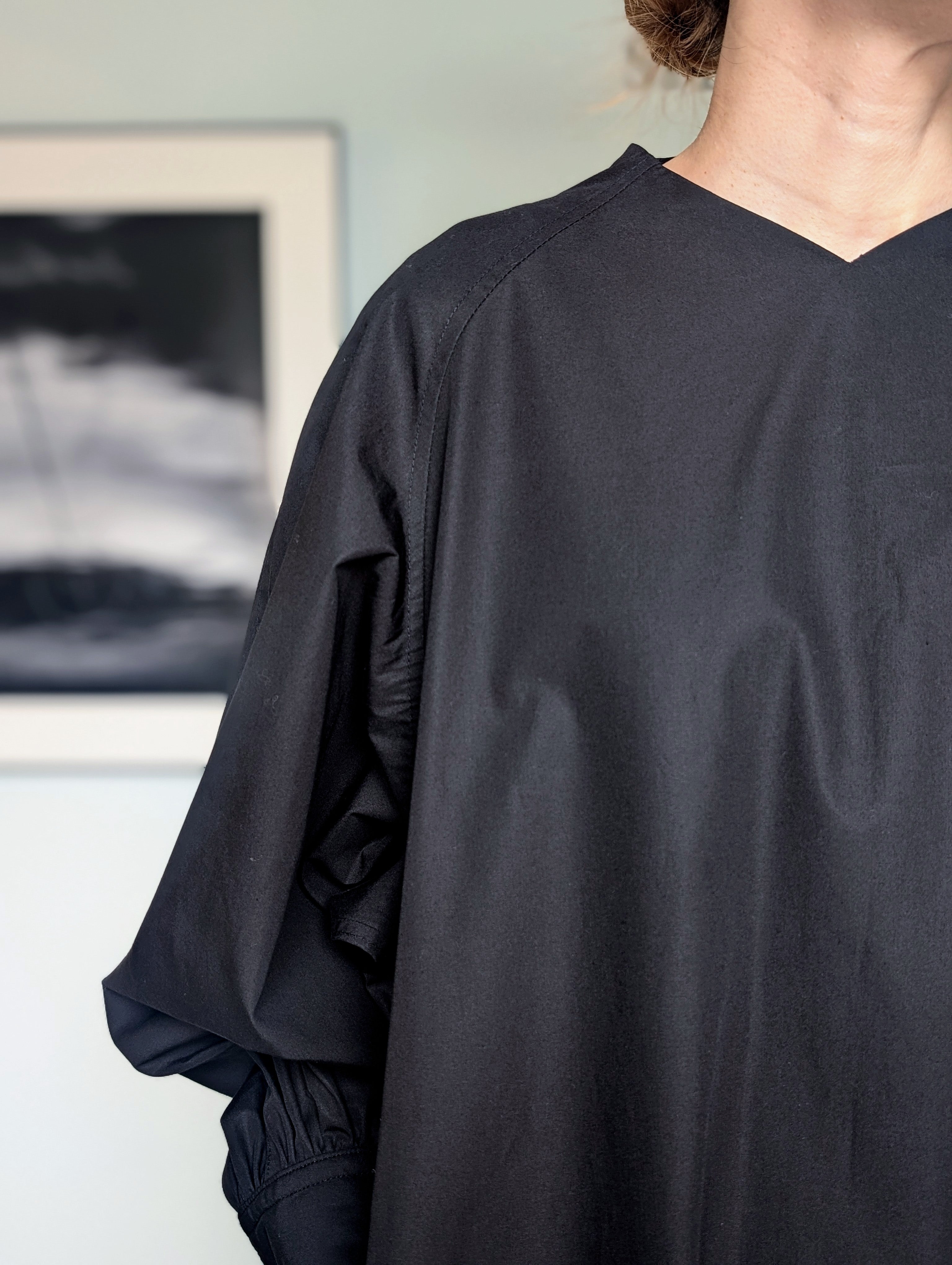 AEHRR 【Draping Yoke Raglan Sleeve V/N OP】