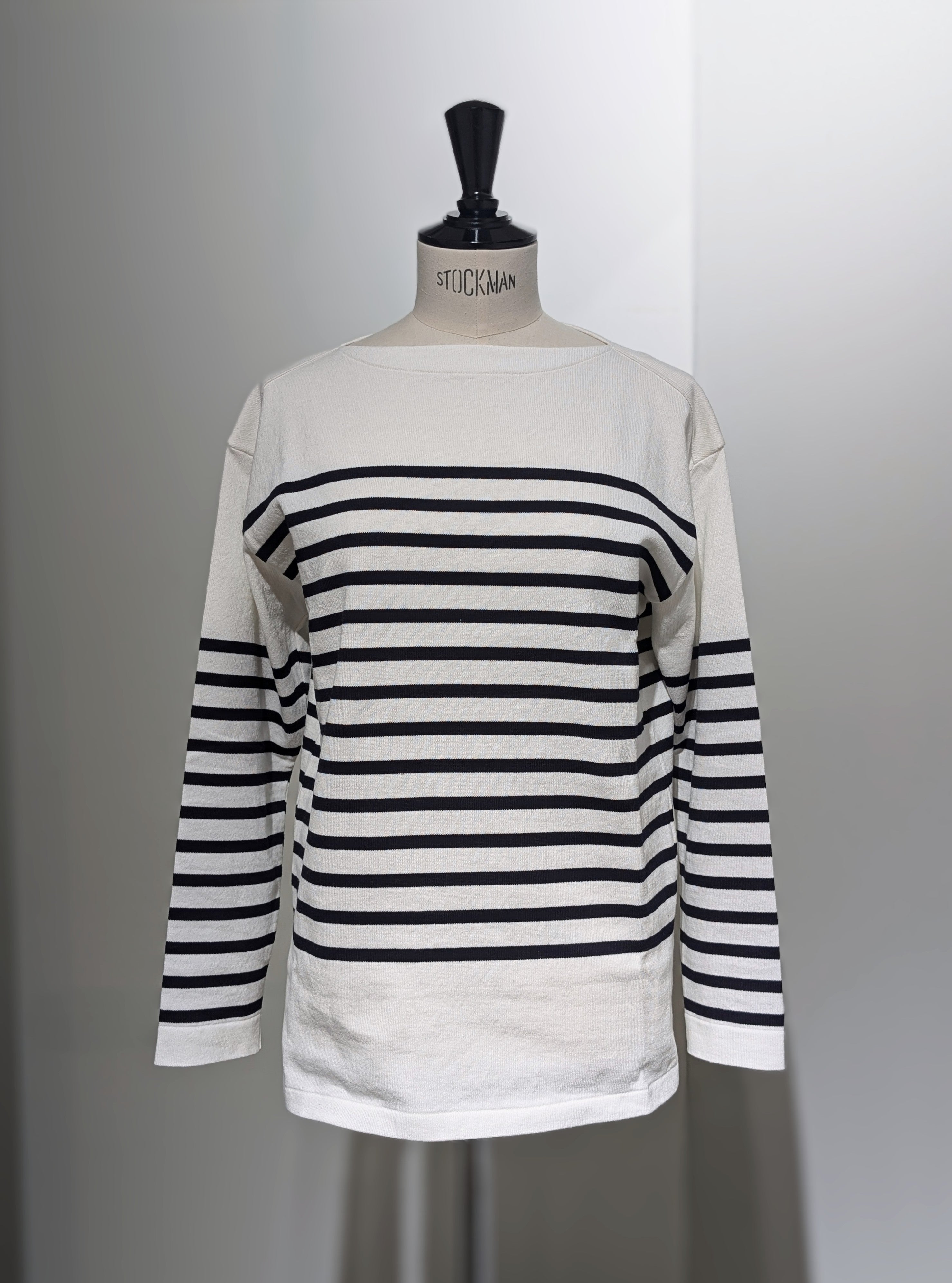 MADISONBLUE BORDER BOAT NECK PO