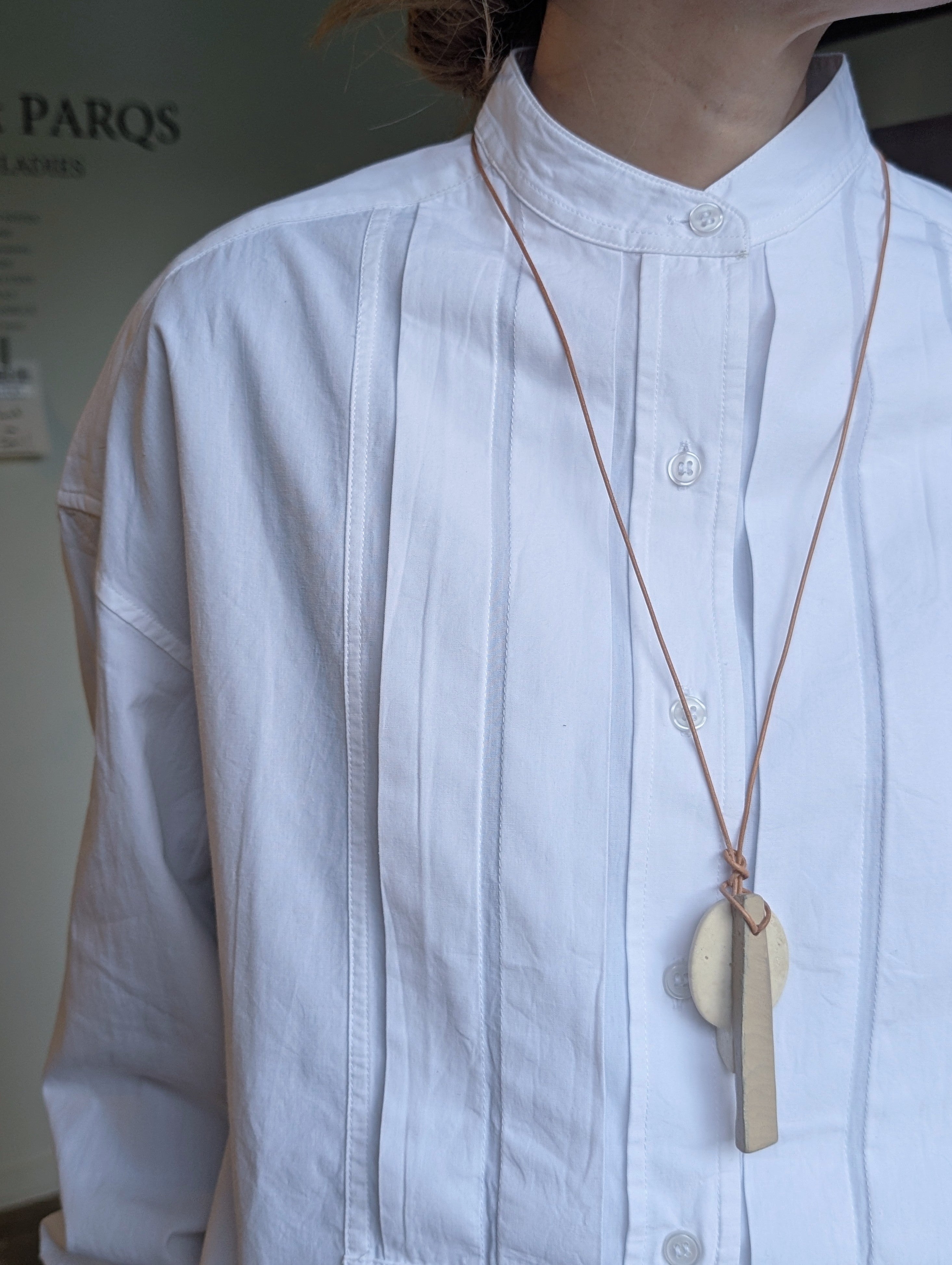 SEEALL SAW63 SH301 (l-001) OVERSIZE TAXIDO SHIRT