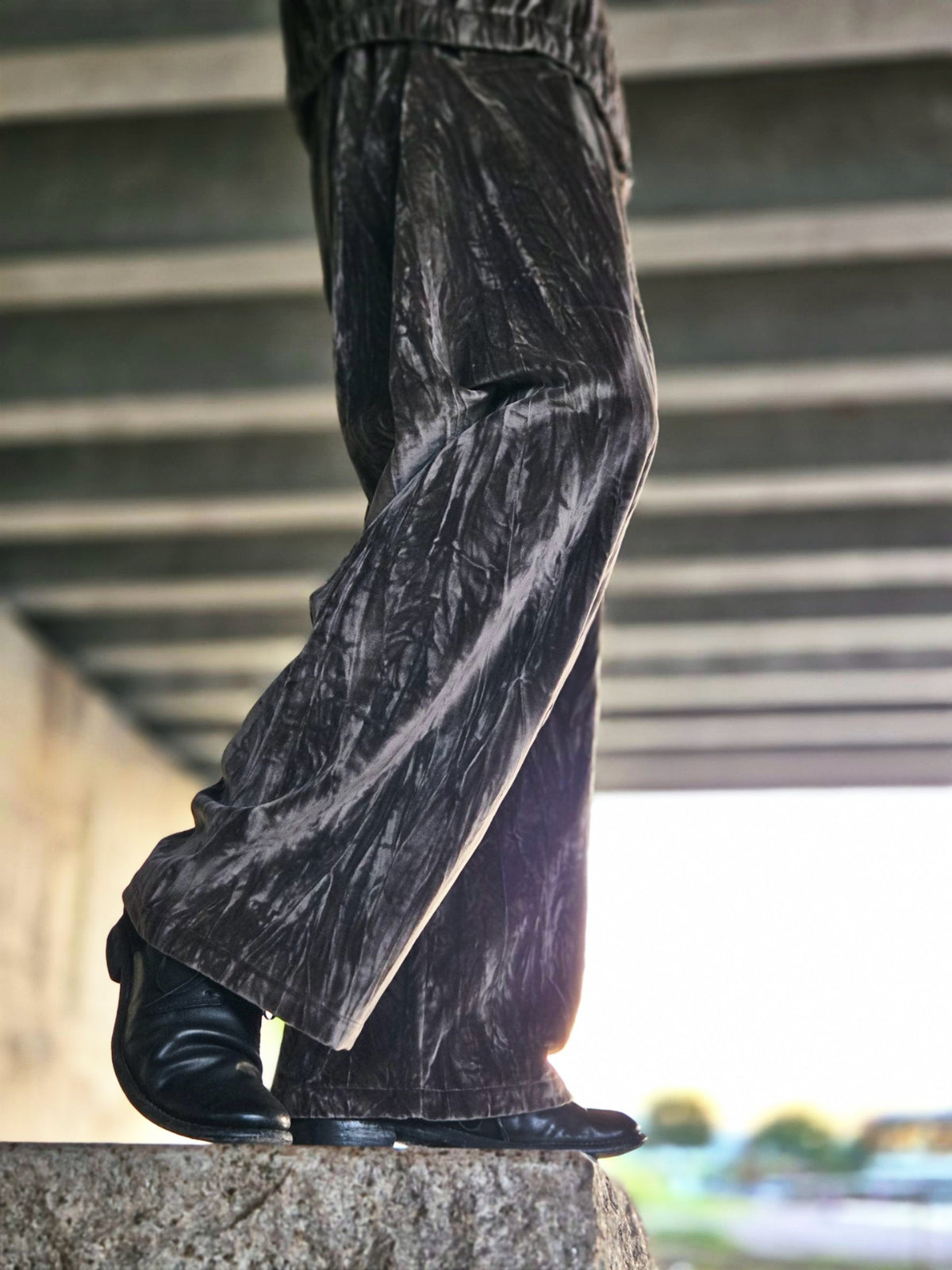 GABRIELA COLL GARMENTS S19 NO.287 COTTON VELVET FLAP POCKET TROUSERS