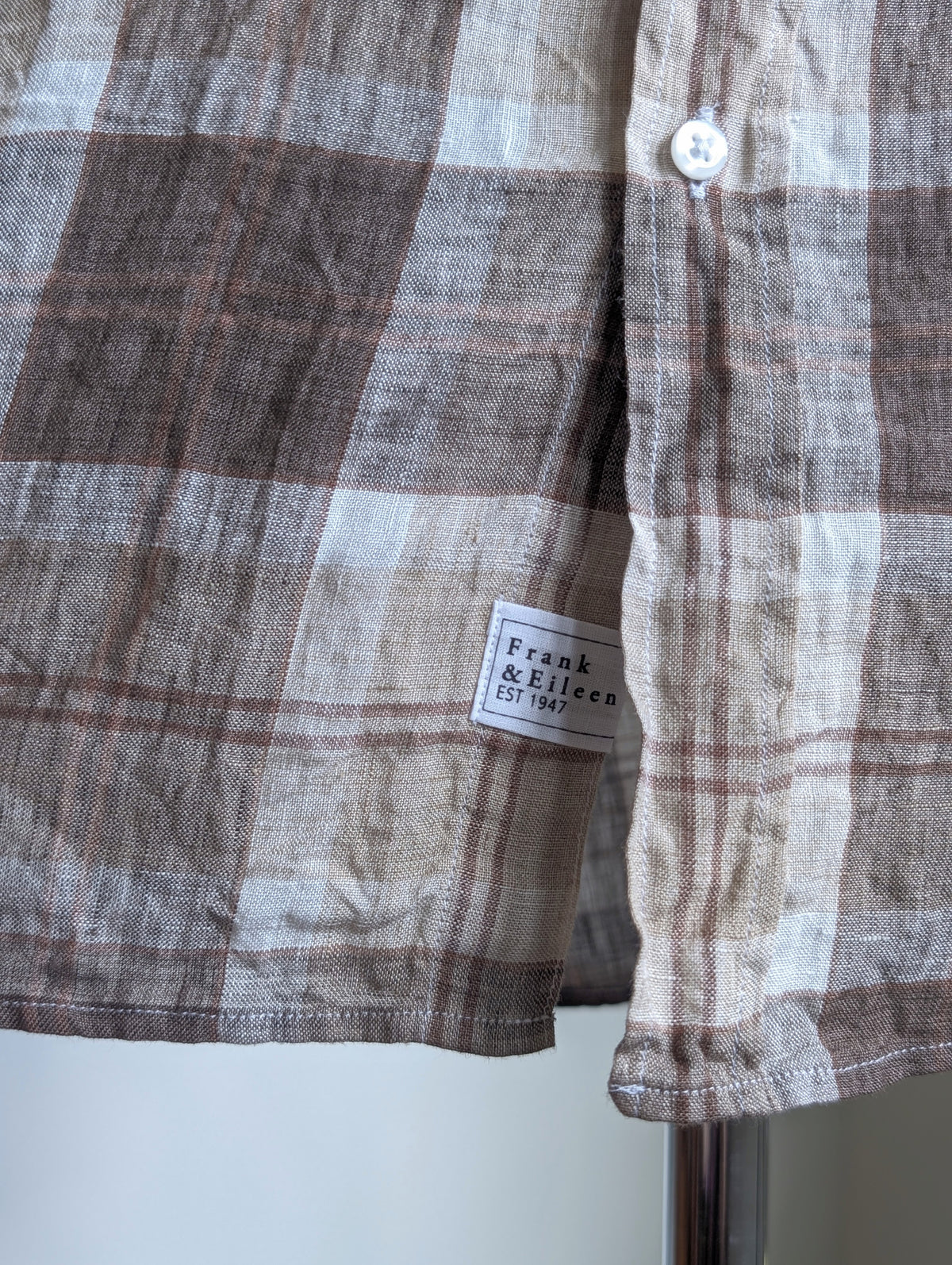 Frank&Eileen "EILEEN" LINEN PLBR CHECK SHIRTS(物未)