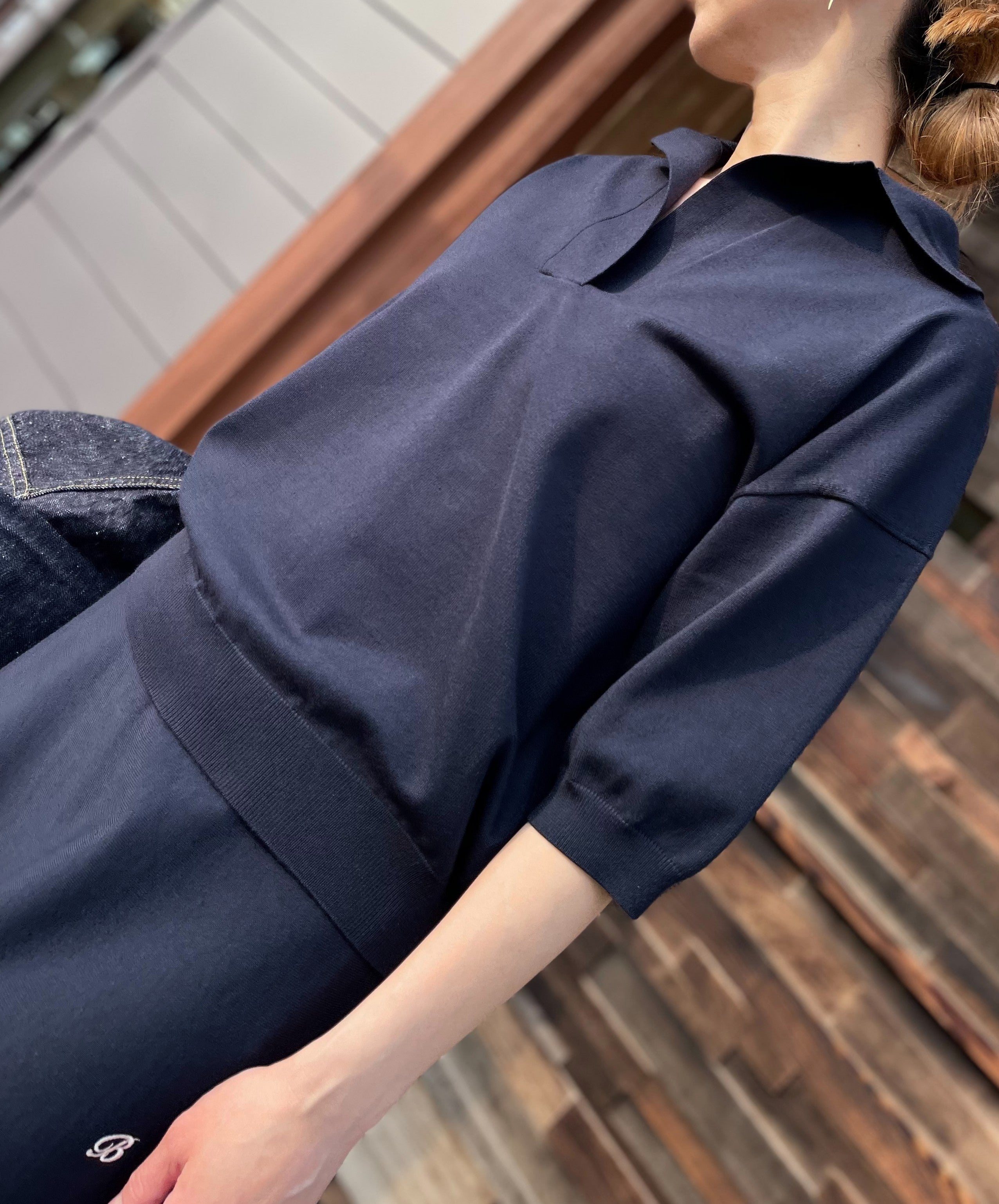 MADISONBLUE SKIPPER HALF SLEEVE KNIT