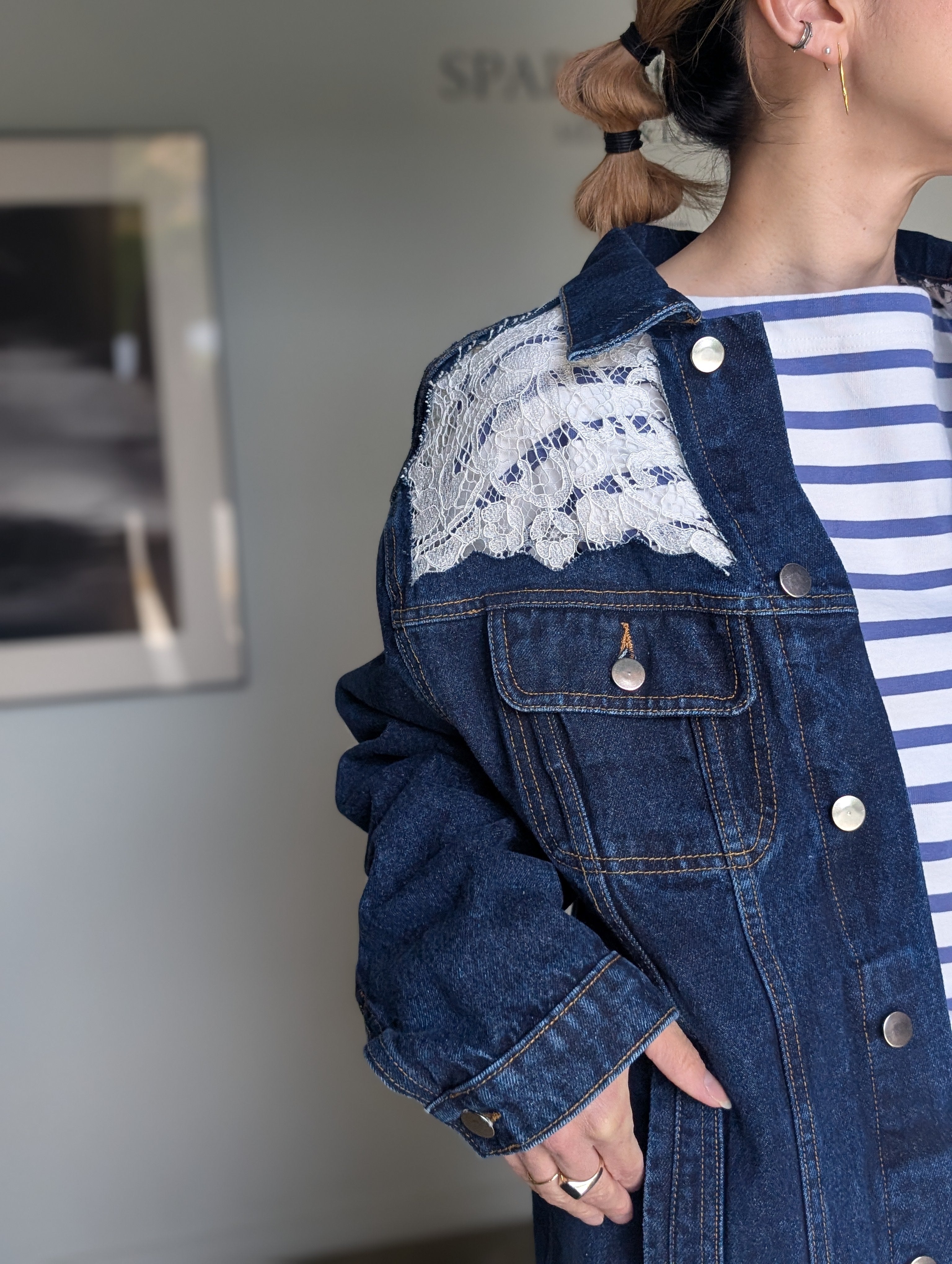 LUTZ HUELLE JUNE RACE DENIM JACKET