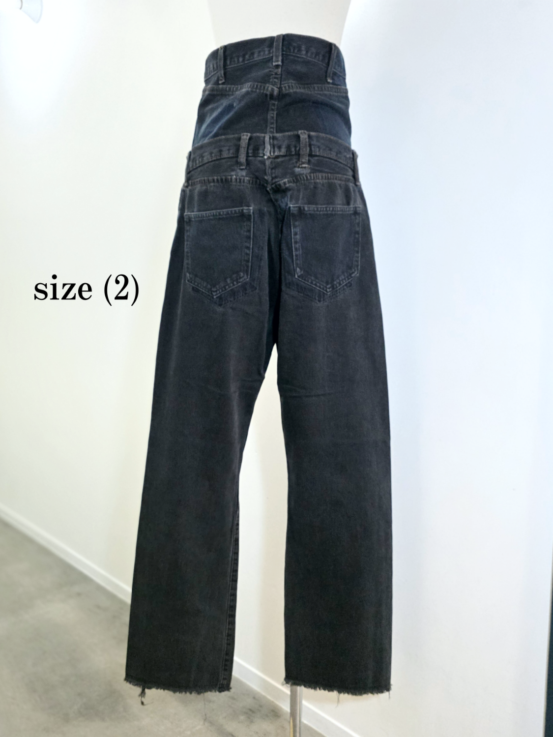 QUIITO W WAIST DENIM PT DARK GRAY