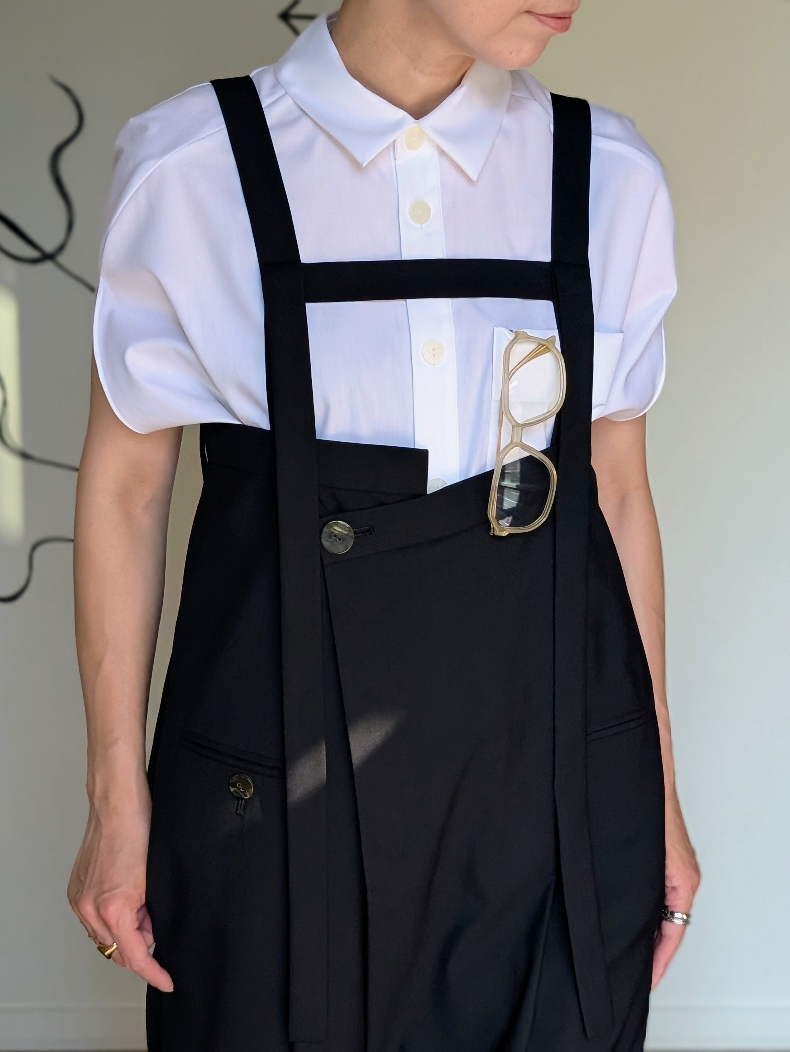 ENFOLD STRAP-TROUSERS