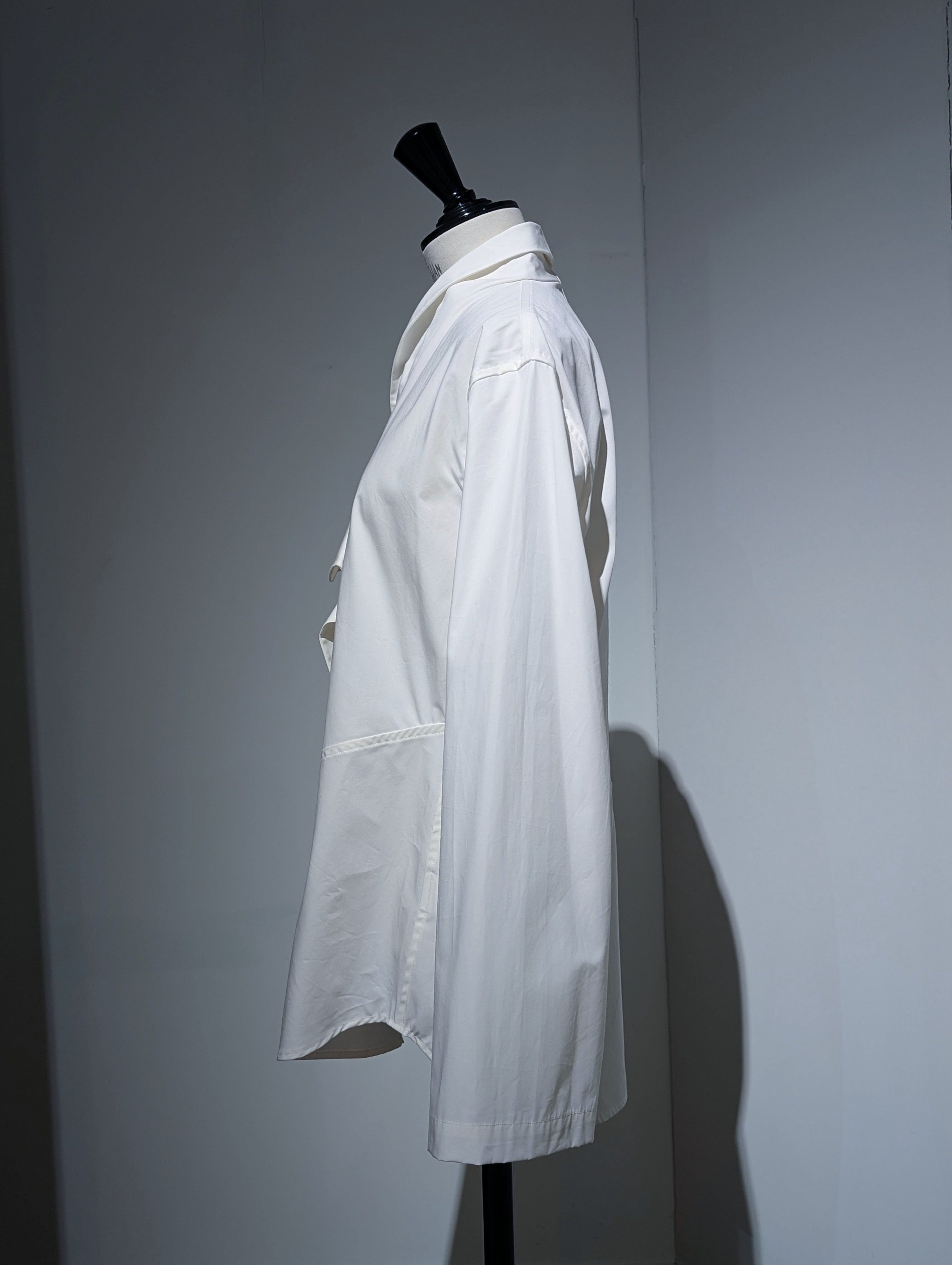 AEHRR 【Draping Flower Shawl Collar shirt】