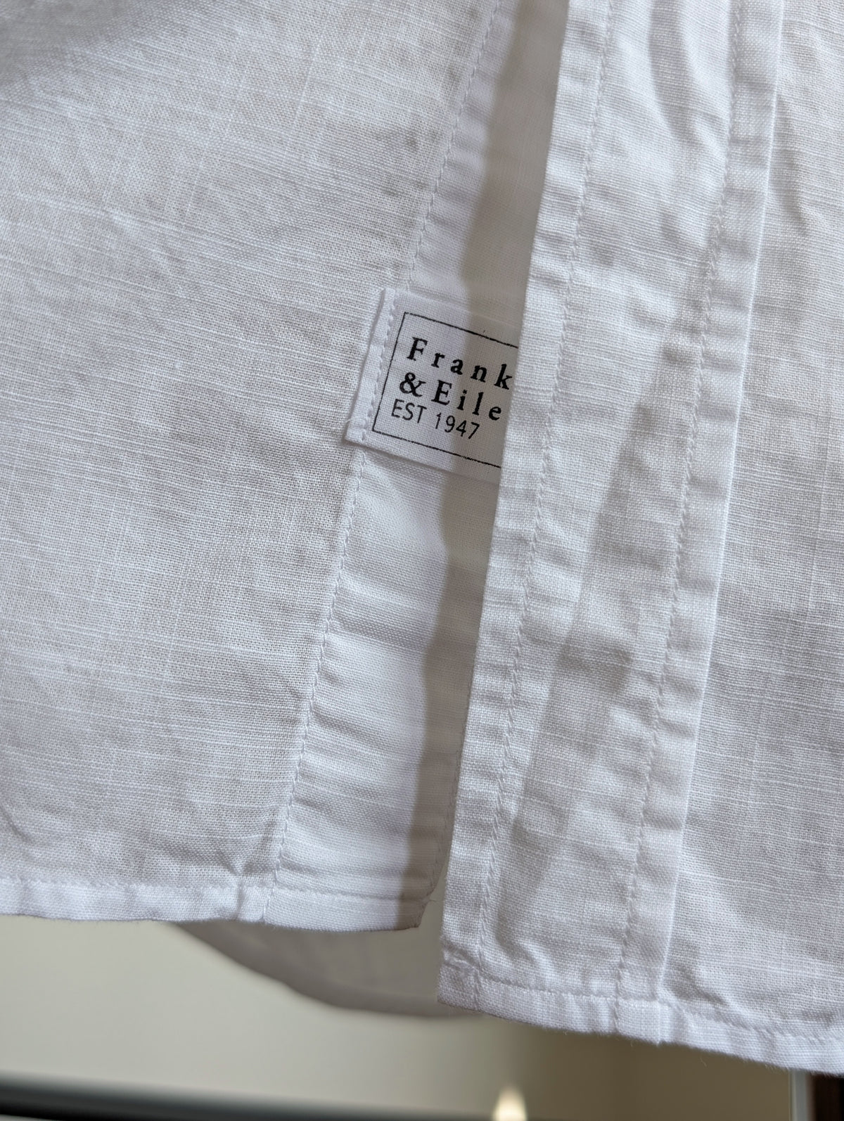 Frank&Eileen "EILEEN" CLASSIC WHITE CHAMBRAYSHIRTS(物未)