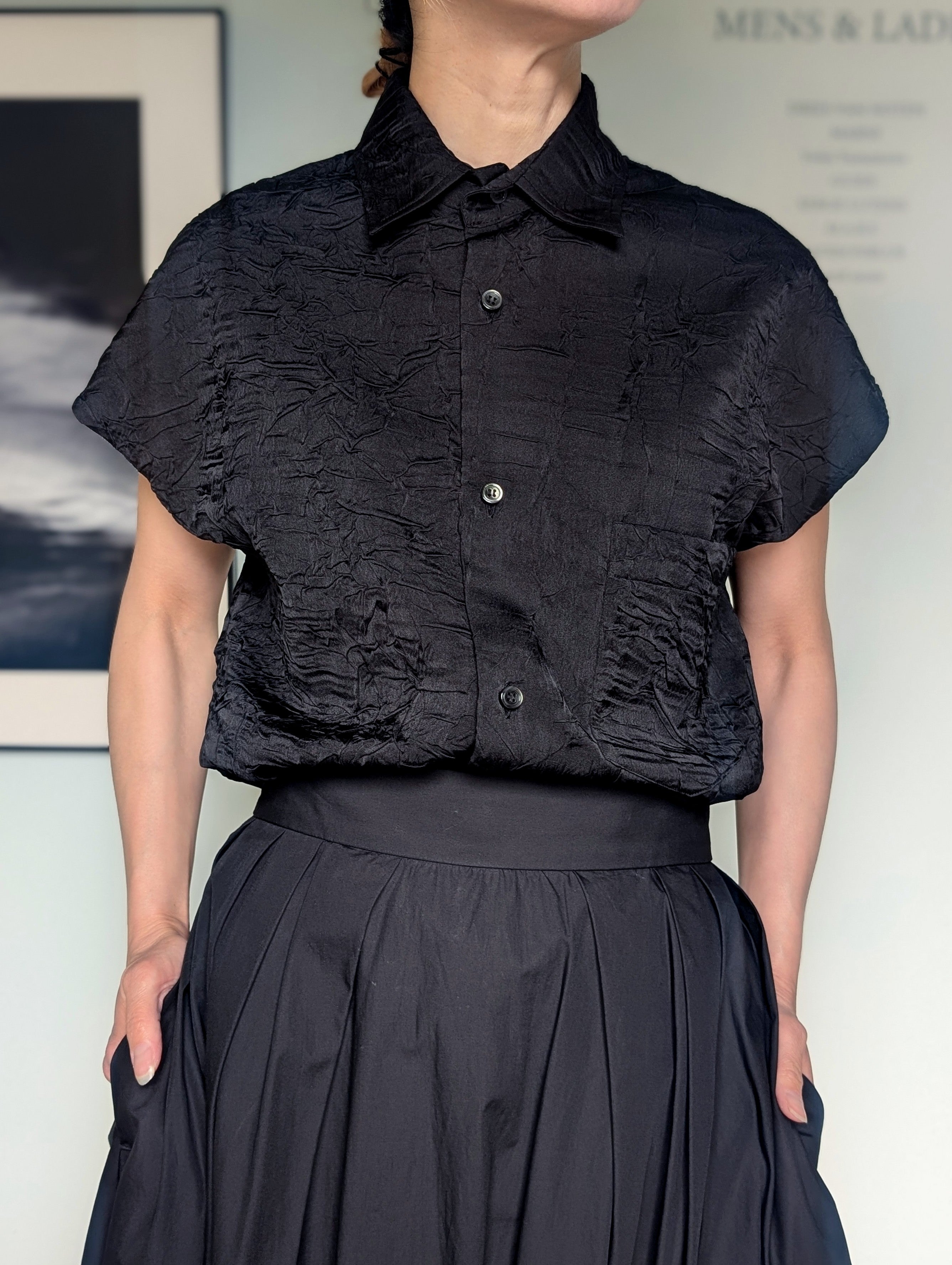 MADISONBLUE J.BRADLEY SLEEVELESS SHIRT SATIN