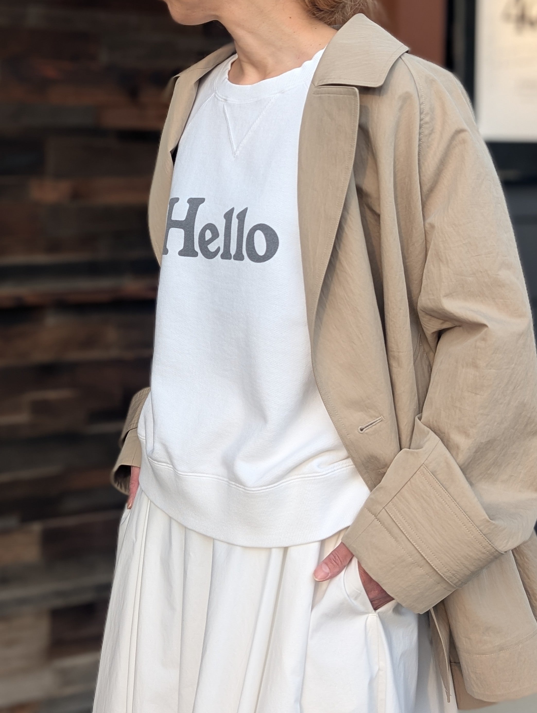 MADISONBLUE HELLO SWEAT L/S URAKE DYED