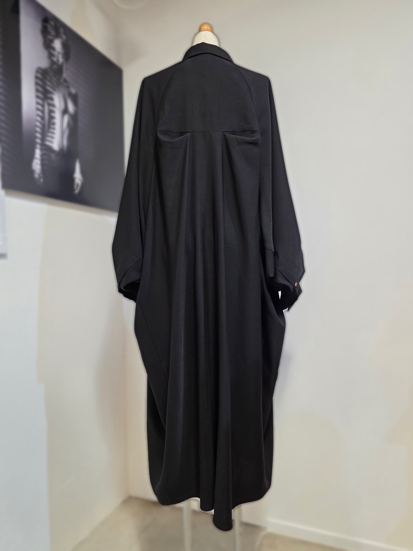 ENFOLD CIRCLE TUCK DRESS