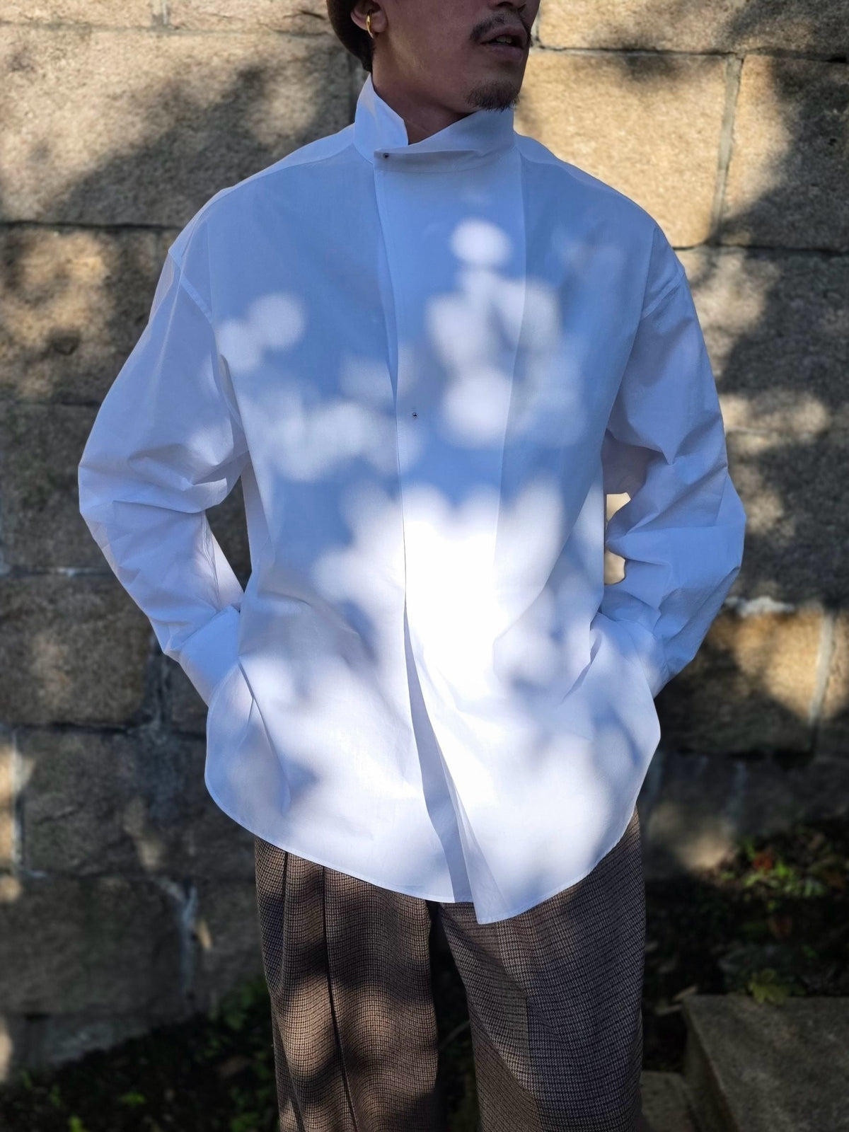 HED MAYNER HMMD60056A STANDCOLLAR SHIRT