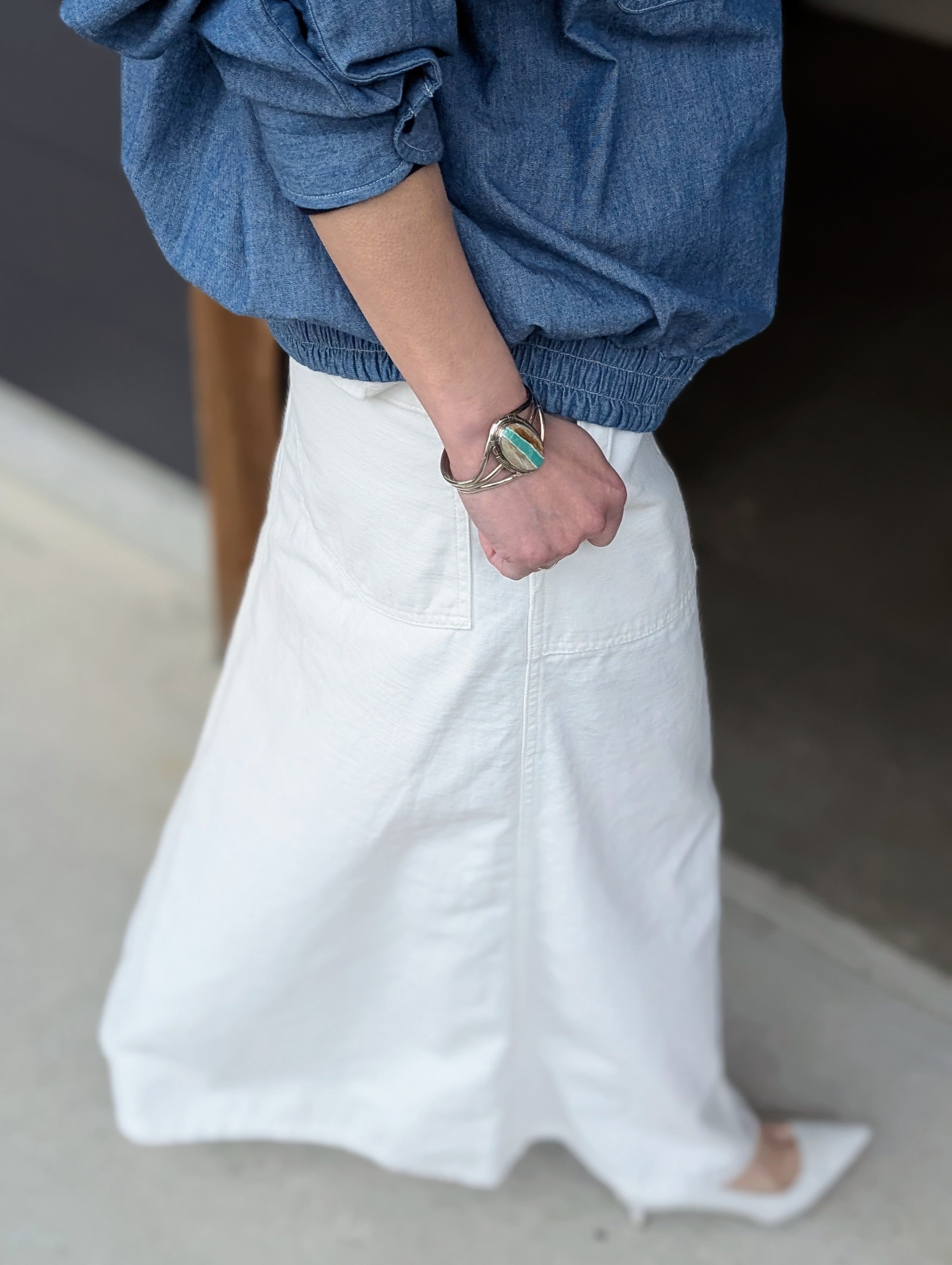 MADISONBLUE FATIGUE PANEL FLARE LONG SK L.oz BS