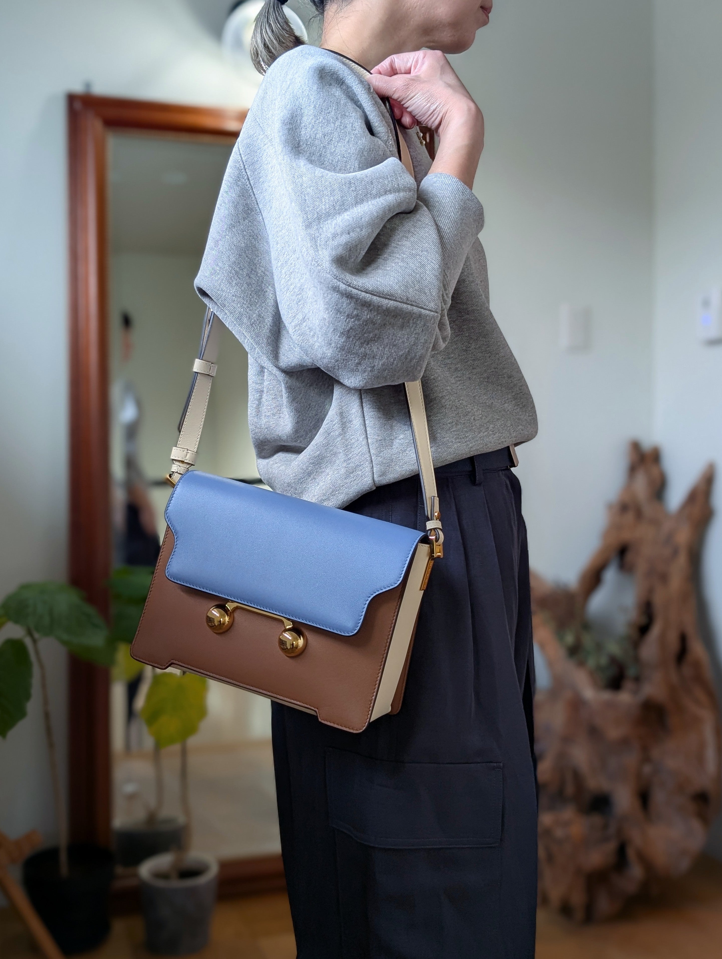 MARNI SBMP0195U1 TRUNKAROO MEDIUM SHOULDER BAG