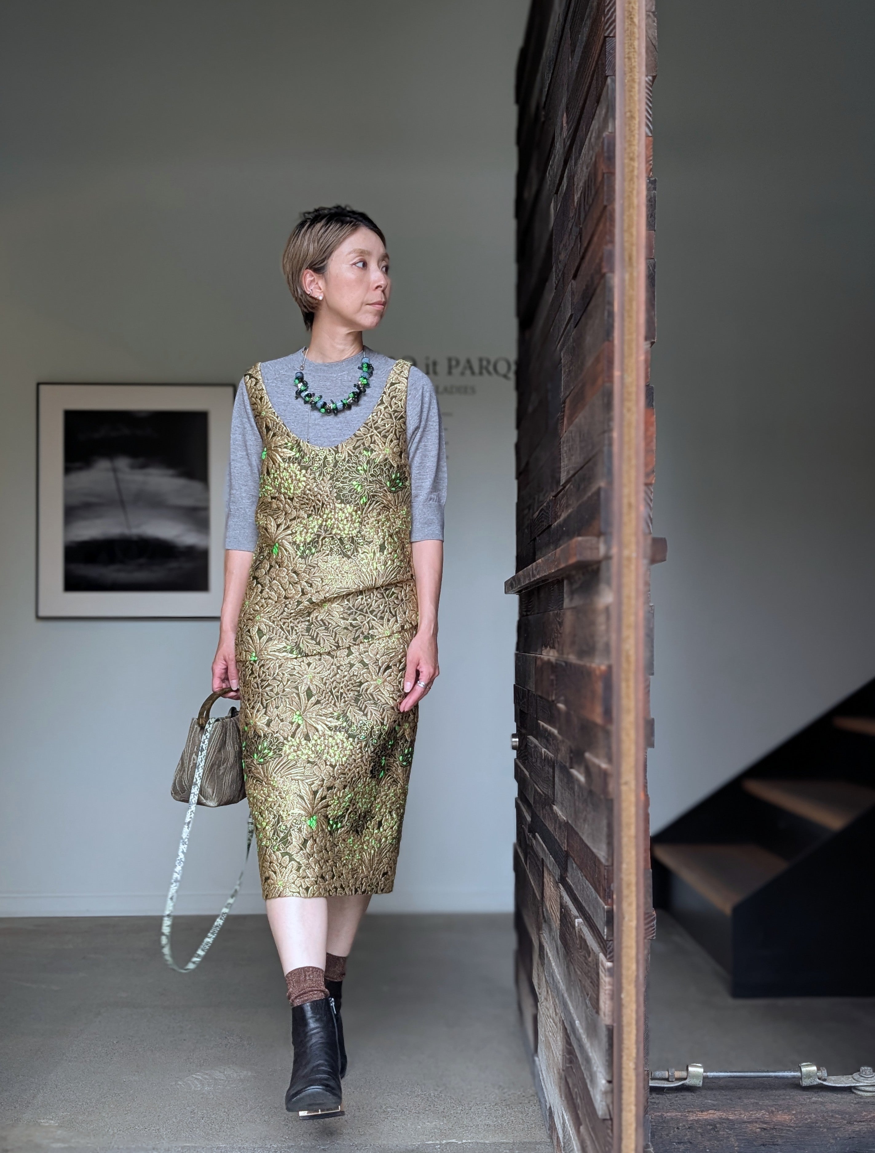 DRIES VAN NOTEN②【262-010807】SENTISTA 4020 W.W.SKIRT