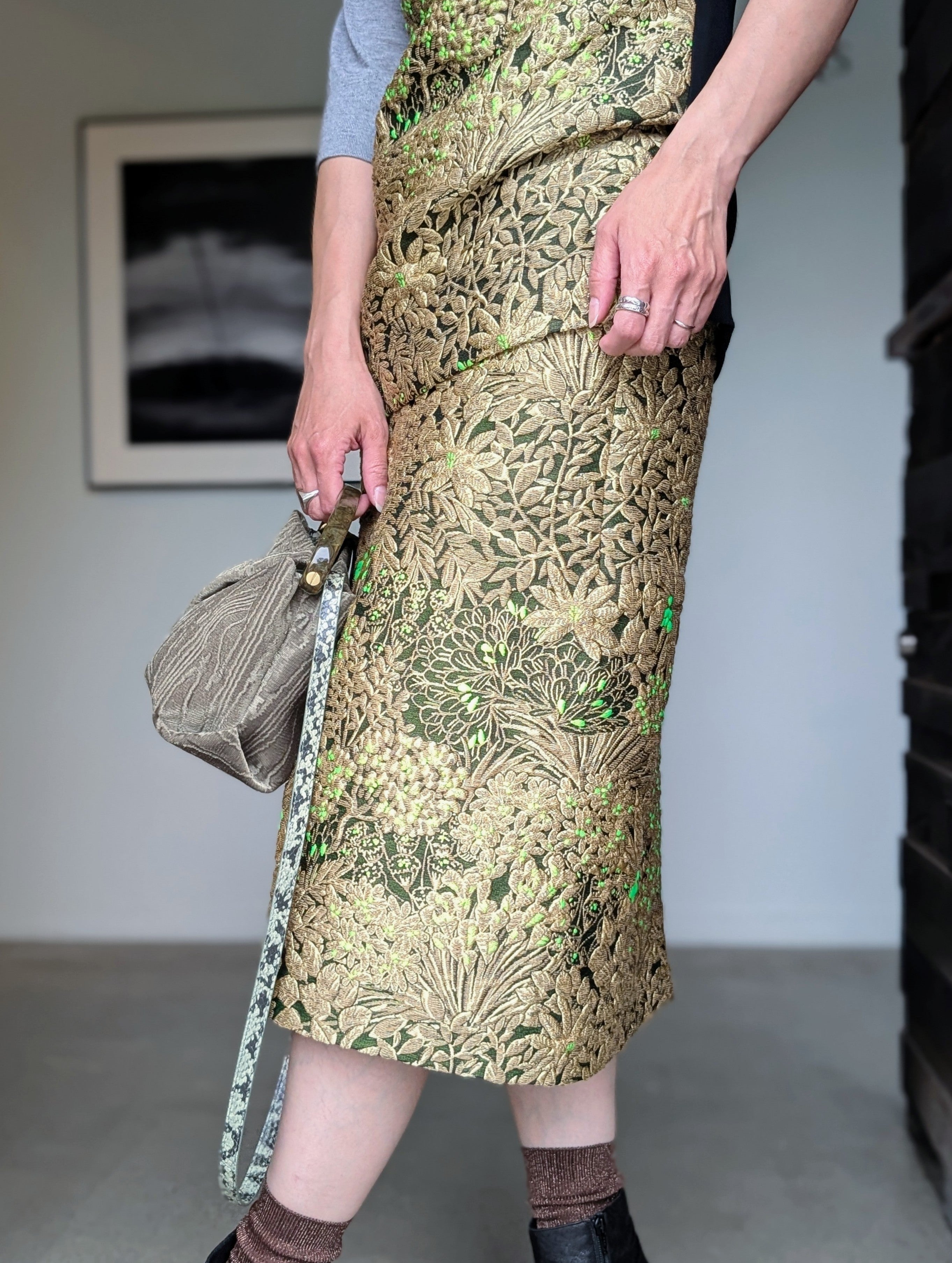 DRIES VAN NOTEN②【262-010807】SENTISTA 4020 W.W.SKIRT
