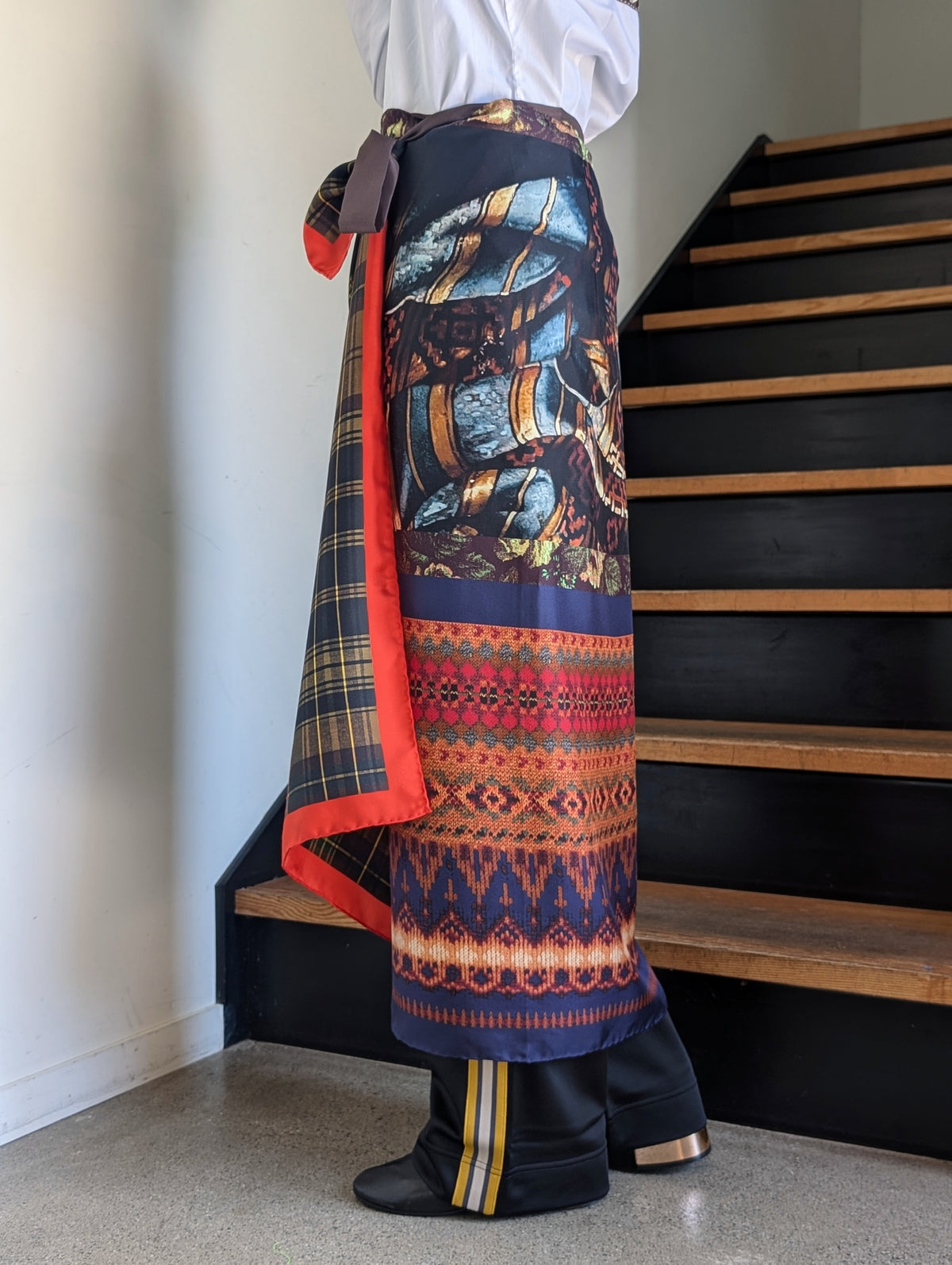 DRIES VAN NOTEN【262-010804】SCARFY LONG 4058 W.W.SKIRT