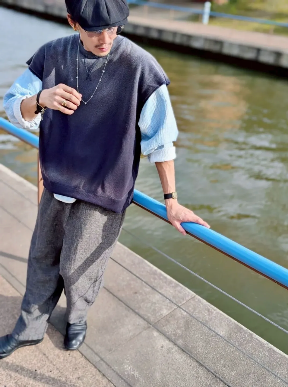 Porter Classic H/W OHARIKO GRAFFITI PEACE COTTON KATSU VEST
