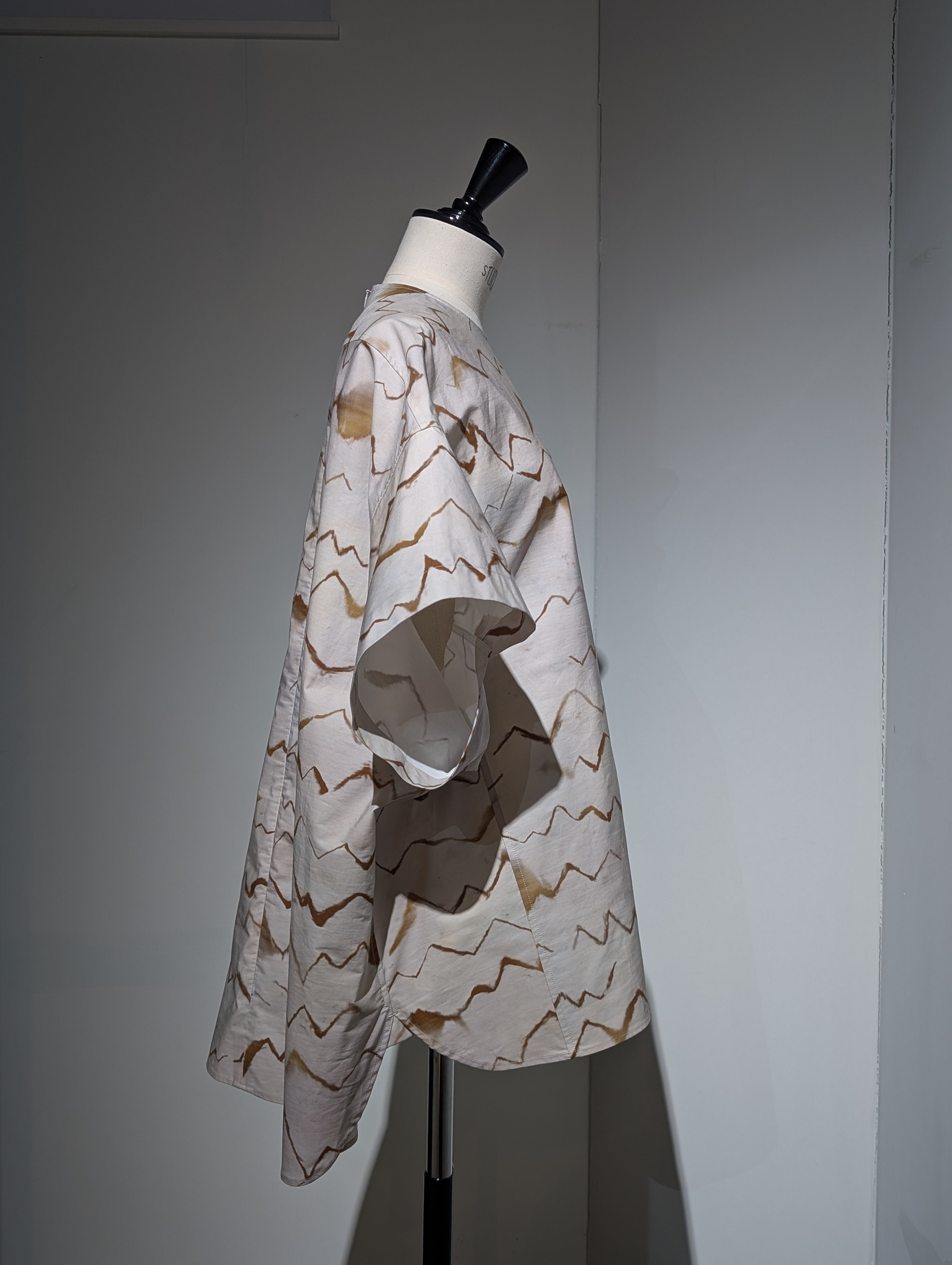 AEHRR 【Draping Pullover shell Print Shirt】