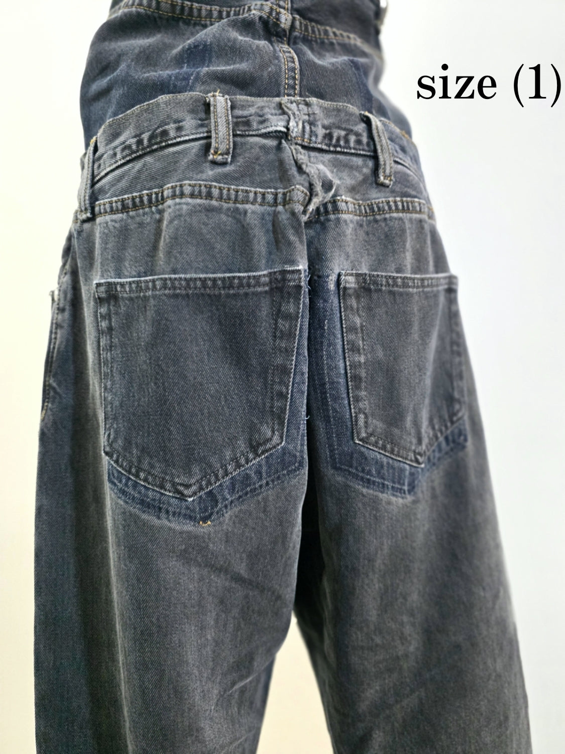 QUIITO W WAIST DENIM PT DARK GRAY