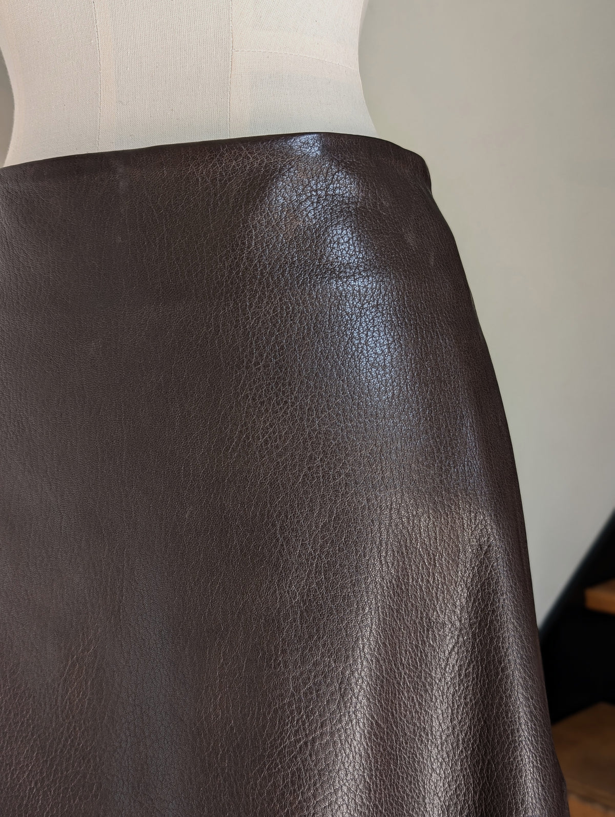 MADISONBLUE A LINE SKIRT LEATHER