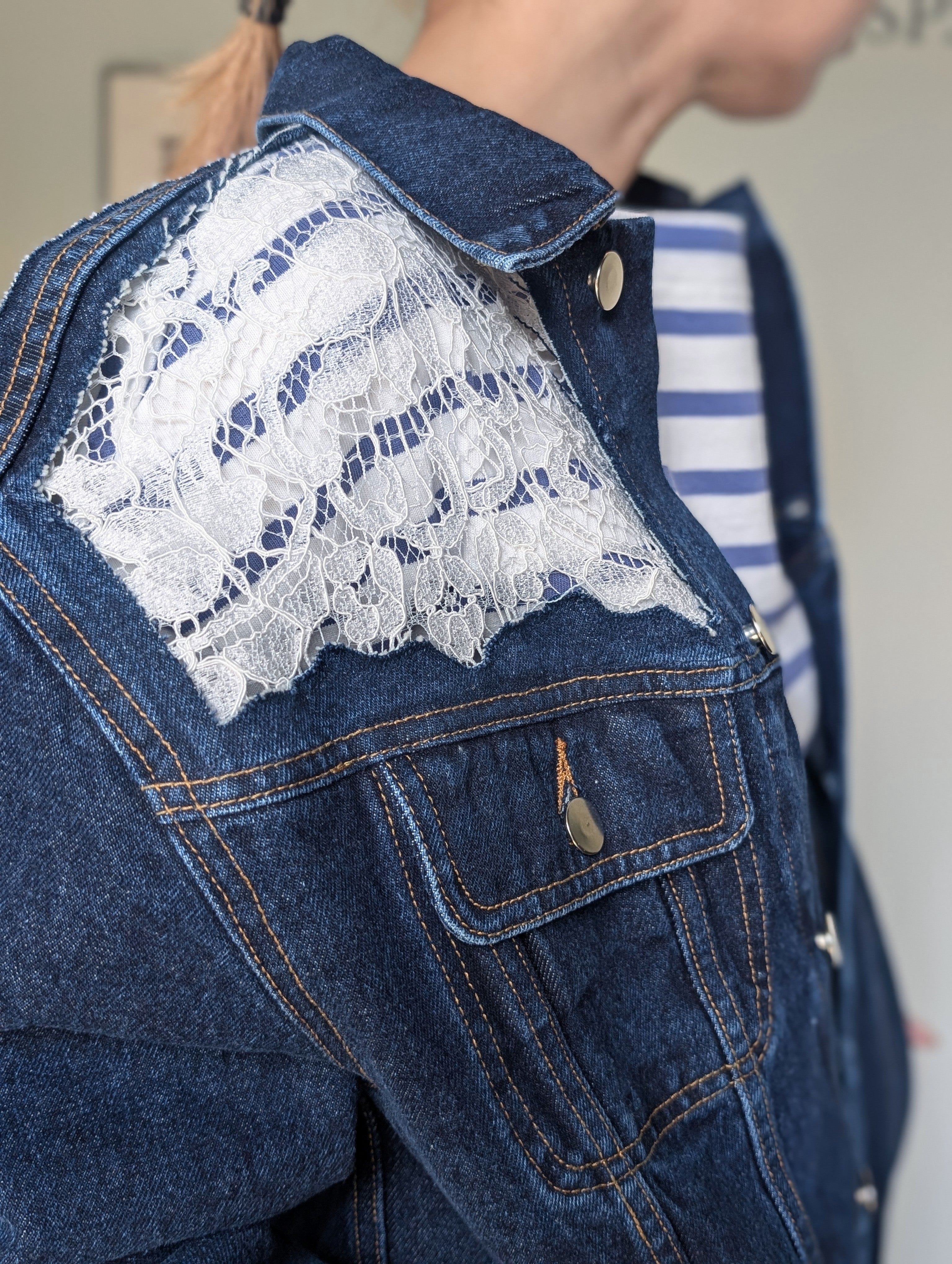LUTZ HUELLE JUNE RACE DENIM JACKET