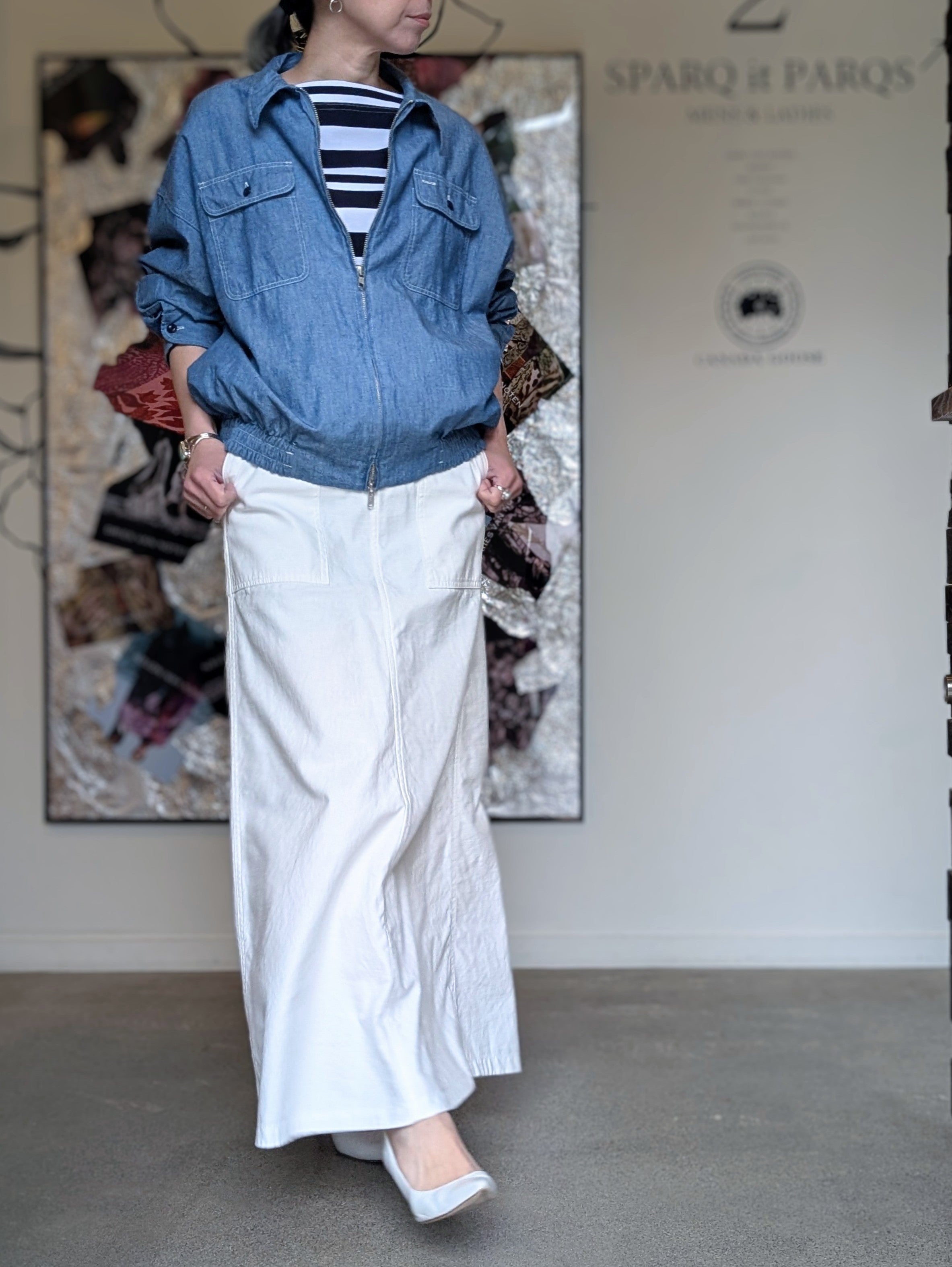 MADISONBLUE FATIGUE PANEL FLARE LONG SK L.oz BS