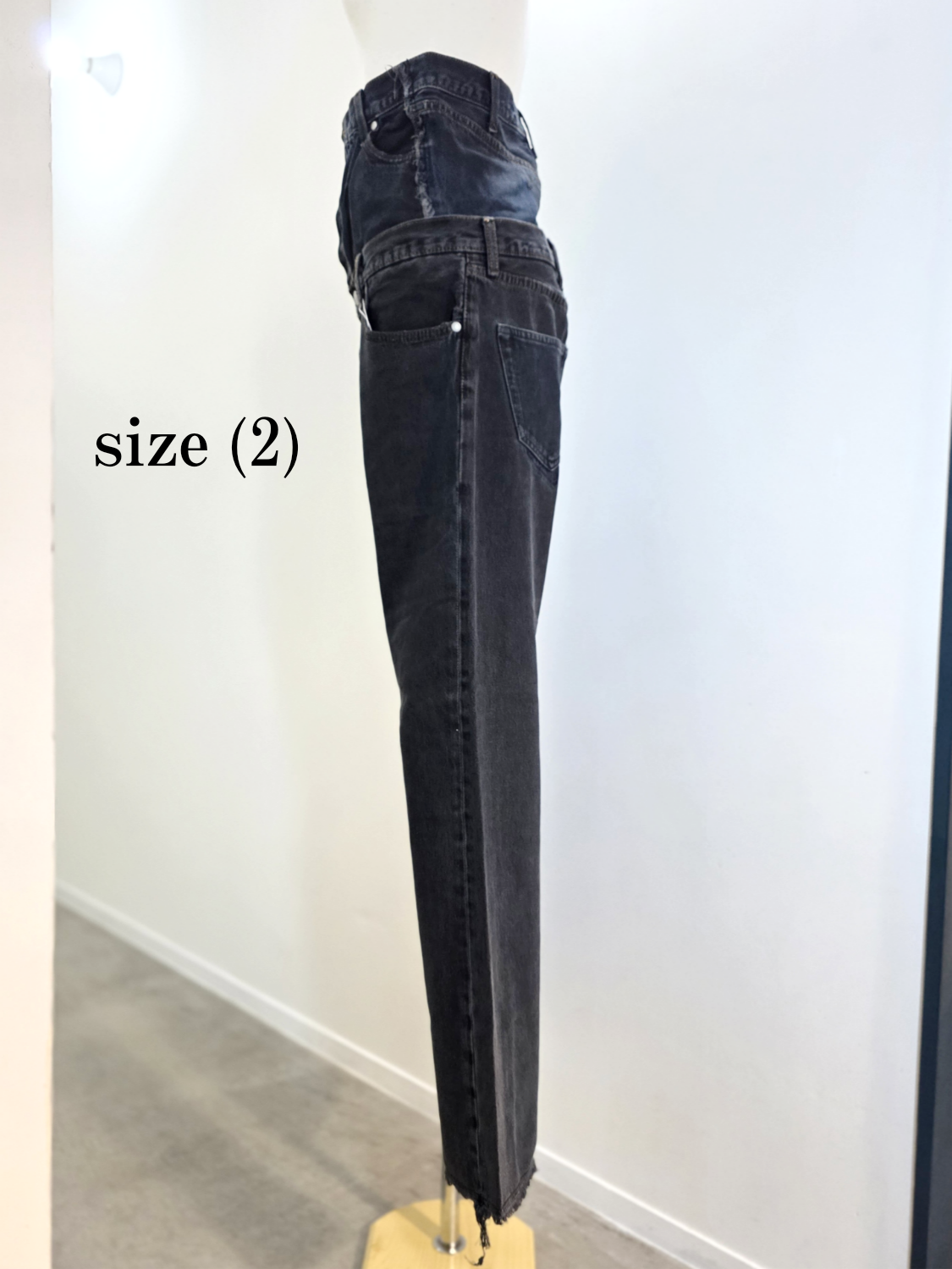 QUIITO W WAIST DENIM PT DARK GRAY
