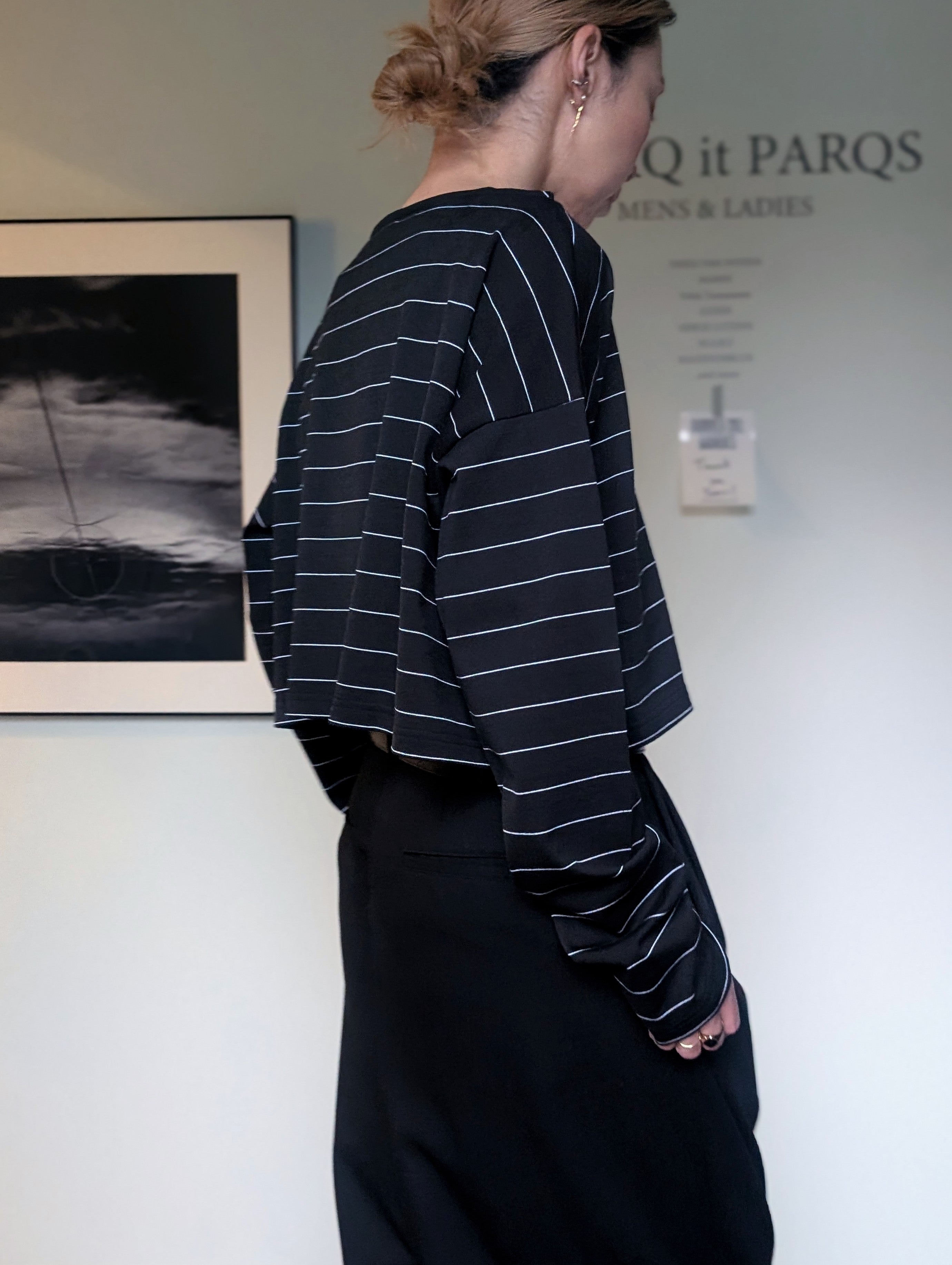 SEEALL SAW63 TS906(MM-003) CROPPED LS T-SHIRTS