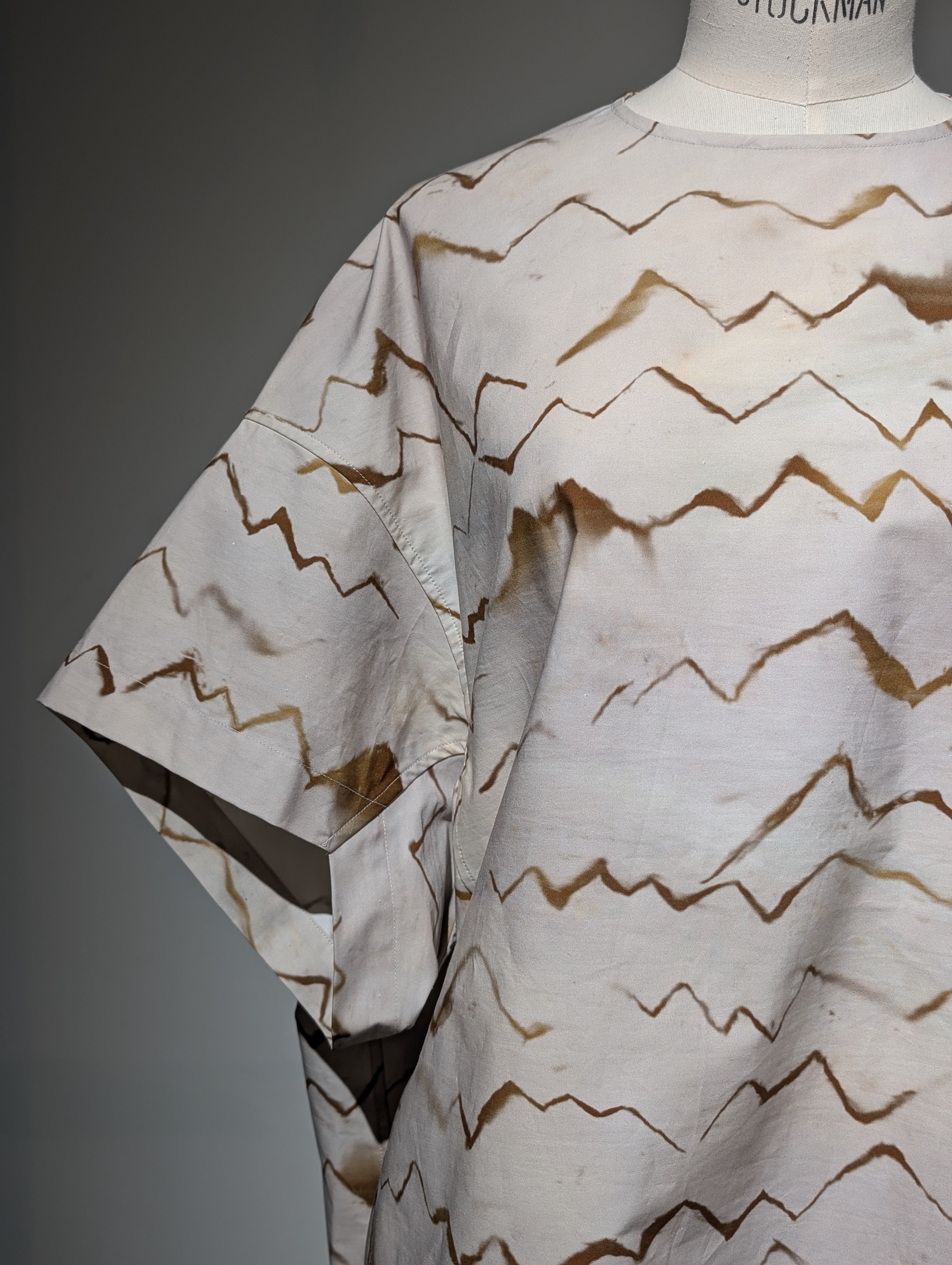AEHRR 【Draping Pullover shell Print Shirt】
