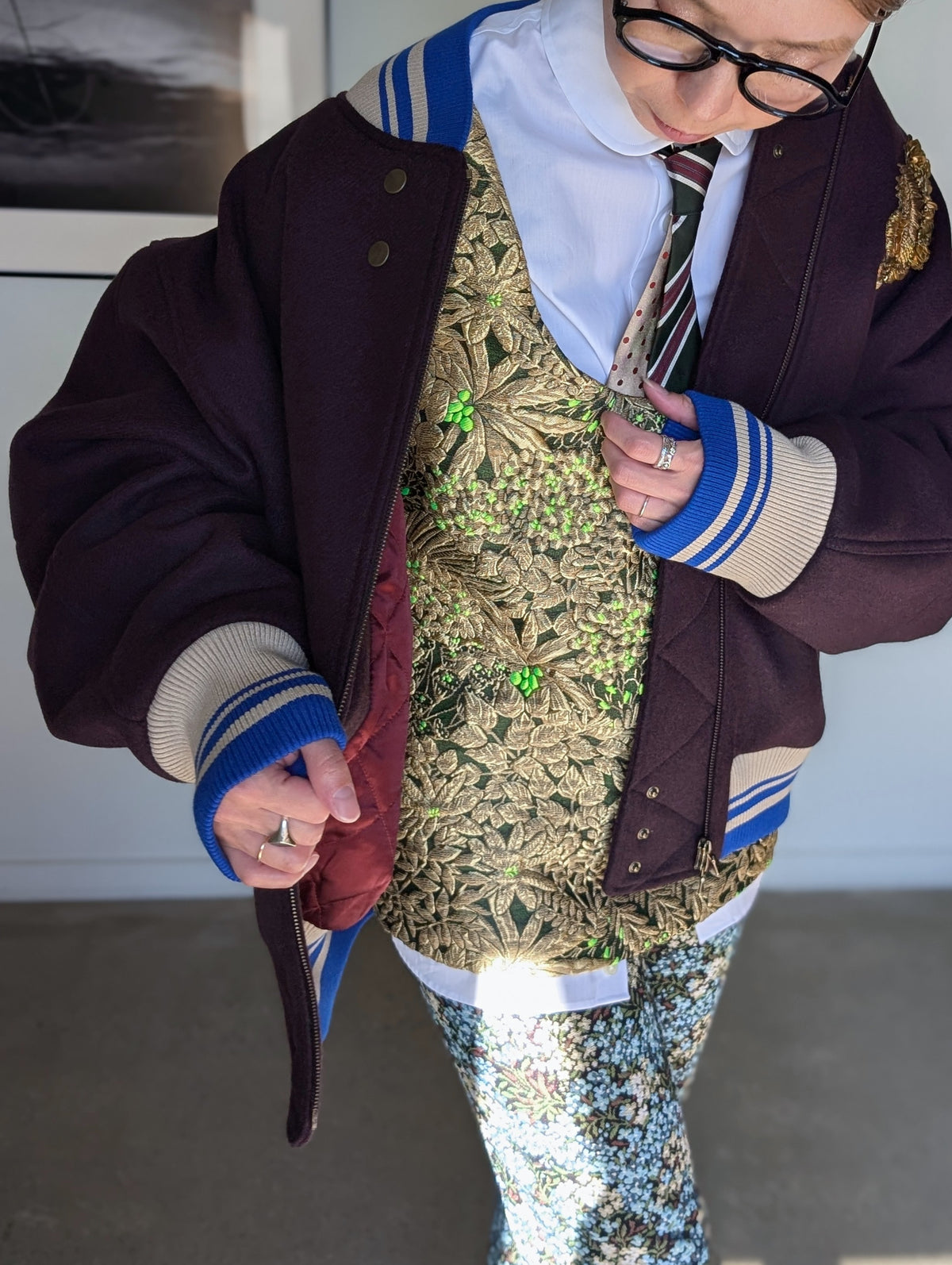 DRIES VAN NOTEN【262-010516】VALDI EMB BIS 4216 W.W.JACKET