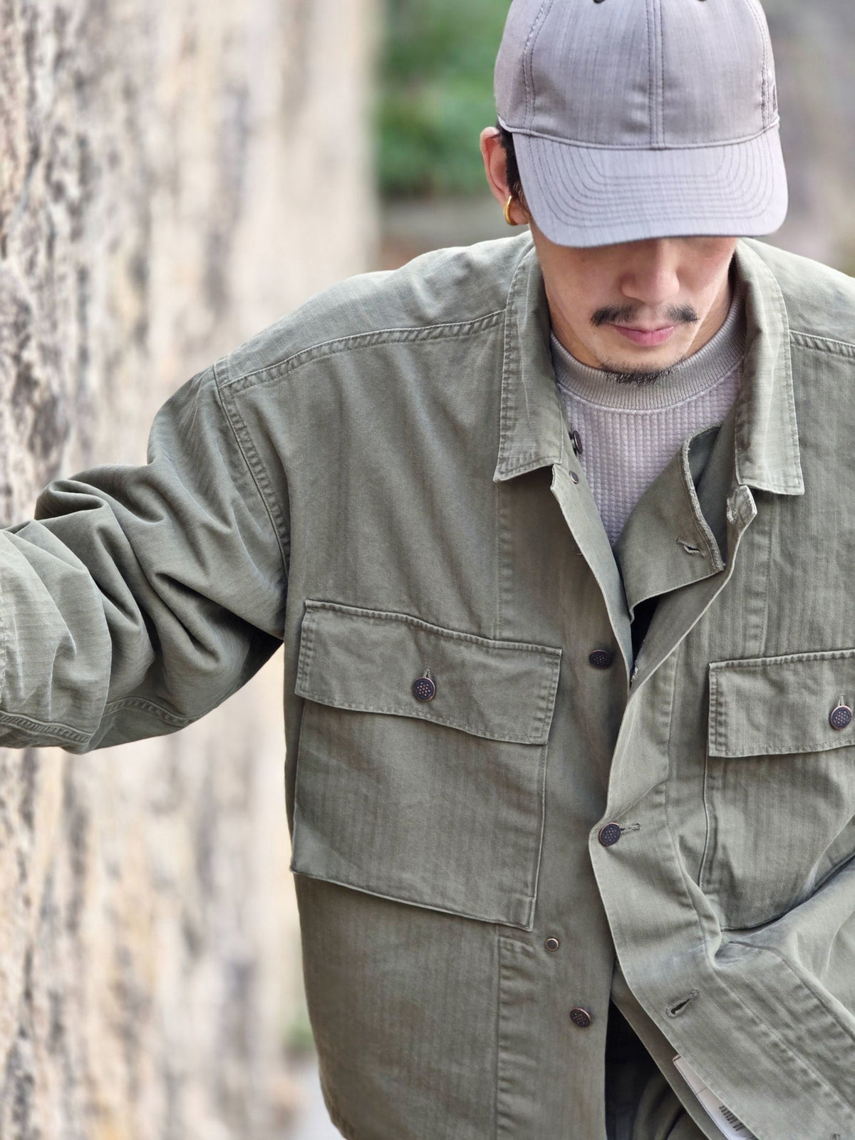 N.HOOLYWOOD 9262-BL06-008 HERRINGBONE TWILL JACKET