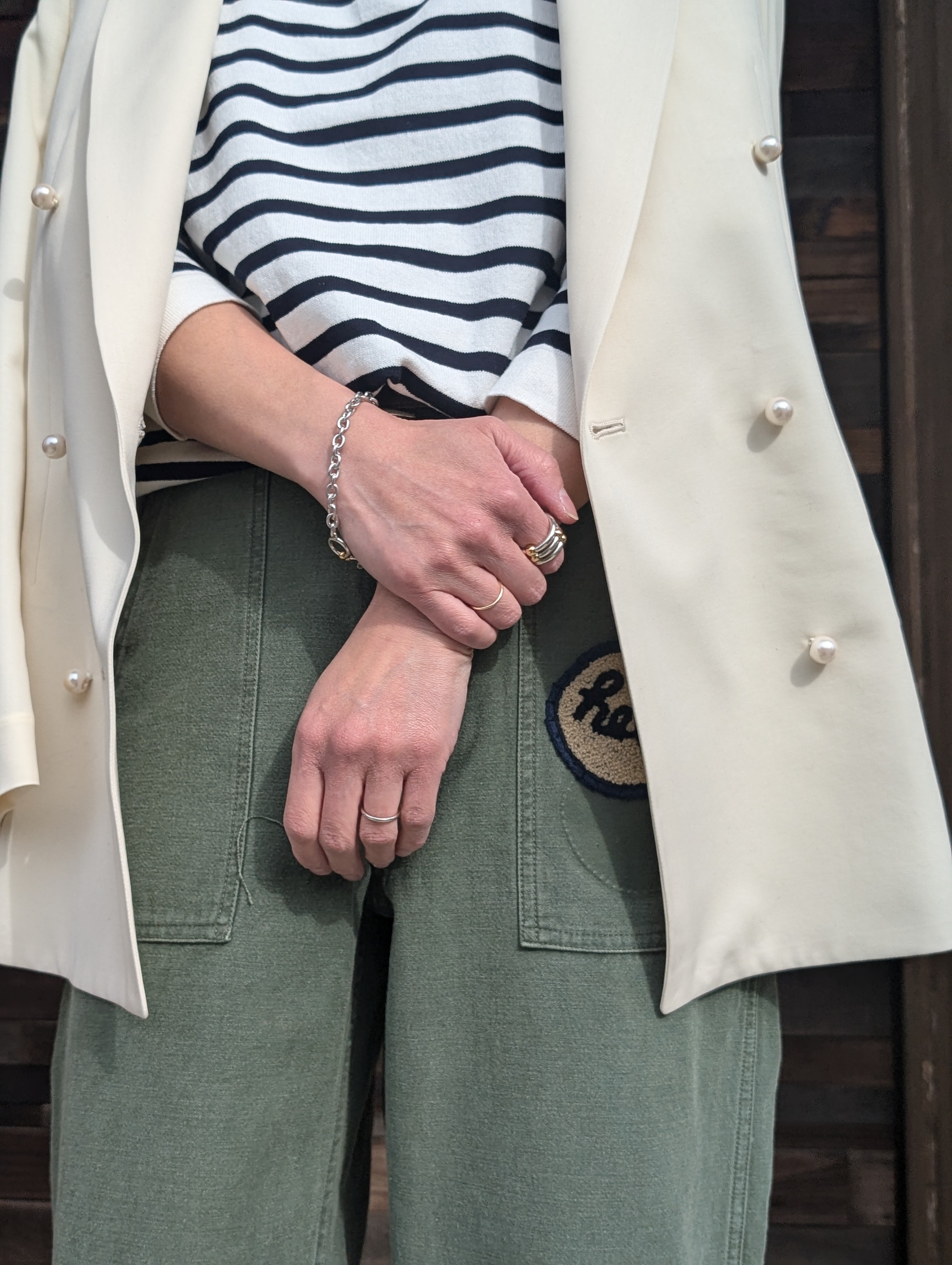 MADISONBLUE UNLINED BLEECKER W6B BLAZER PEARL