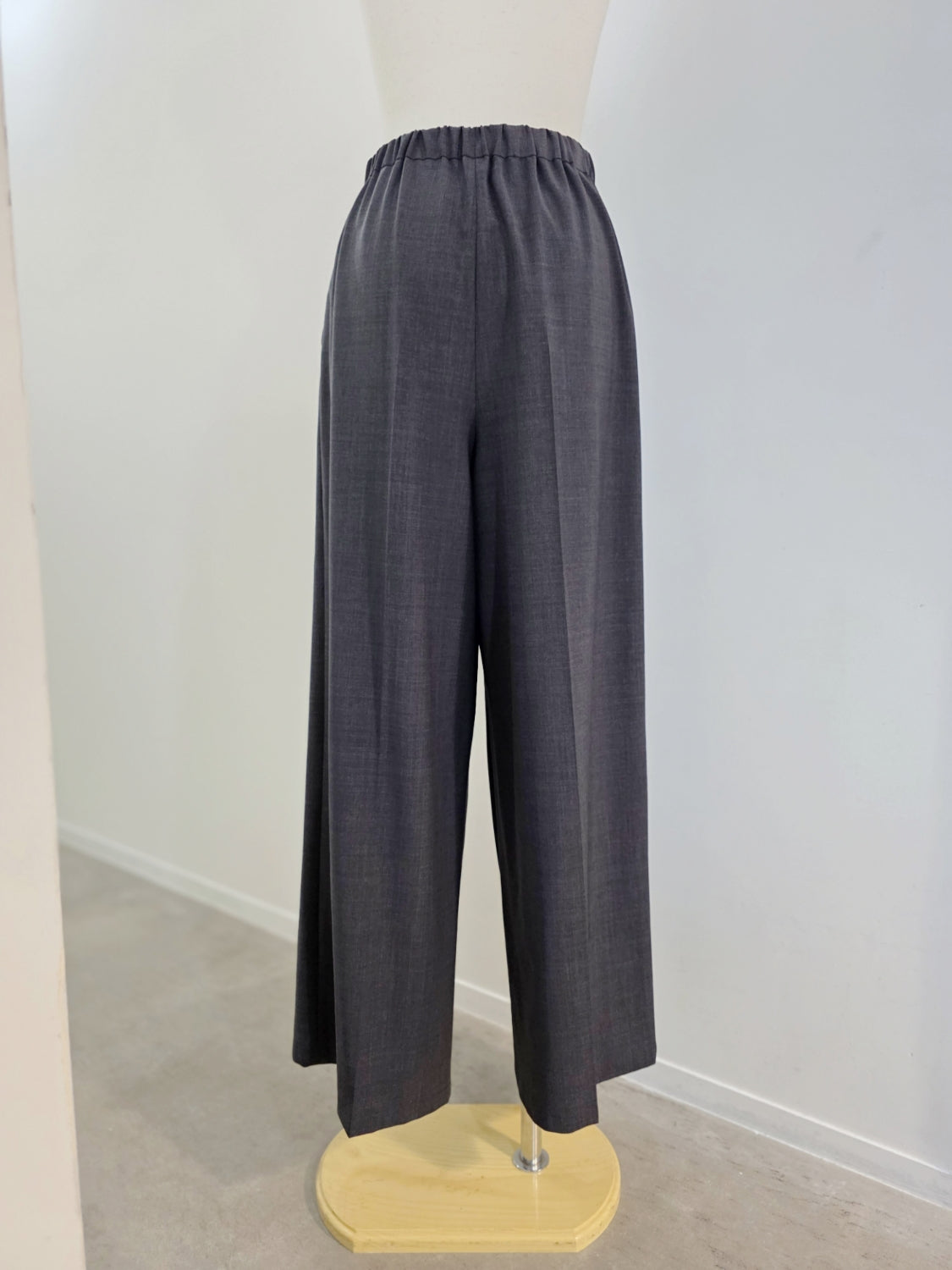 ENFOLD T/Wポプリン WIDE STRAIGHT TROUSERS