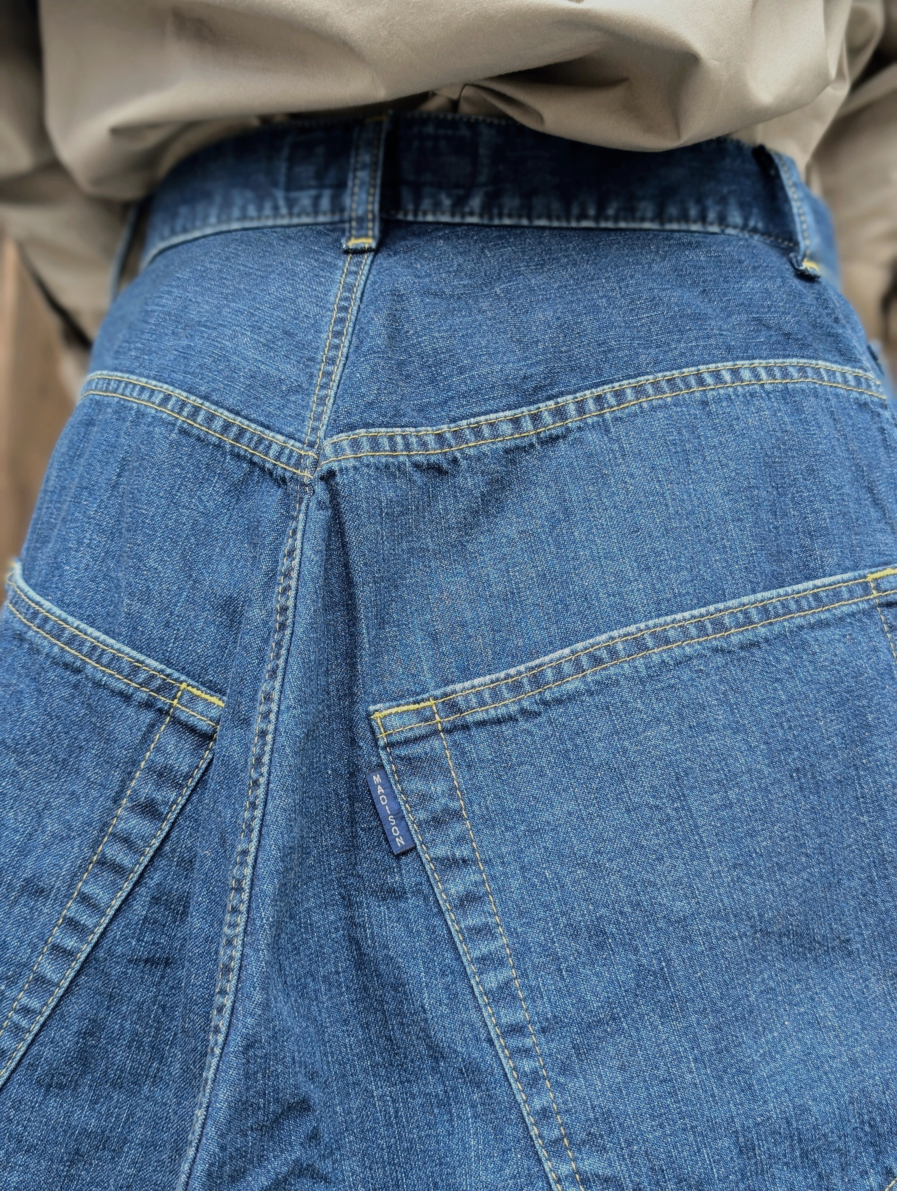 MADISONBLUE 5POCKET REMAKE A-LINE SK L.oz DENIM
