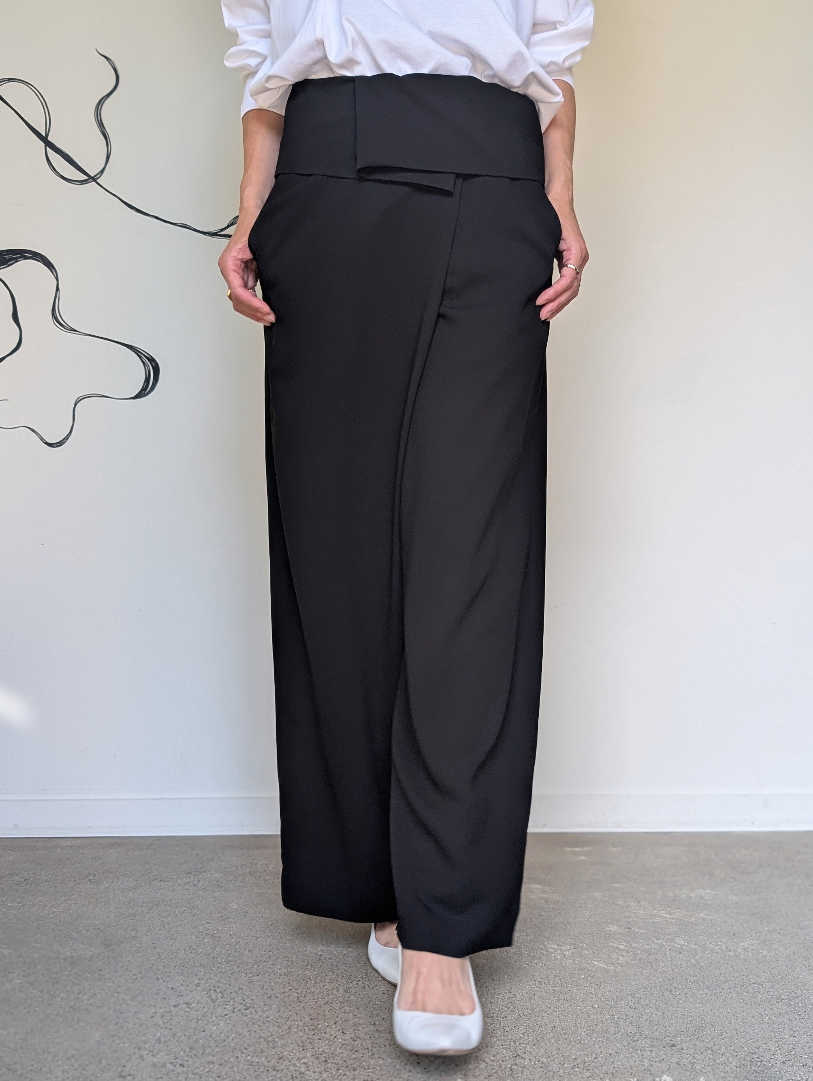 ENFOLD RELAX WIDE-PANTS